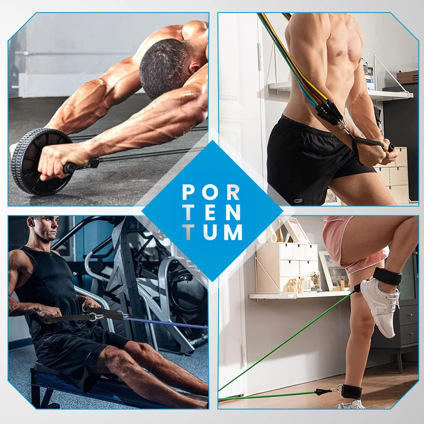 Gumki elastyczne do treningu mięśni zestaw 150 lbs elastyczne opaski do jogi kalistenicznej siłowni crossfit TRX pilates domowa gimnastyka - elastyczne opaski do mięśni z kostkami i uchwytem do drzwi
