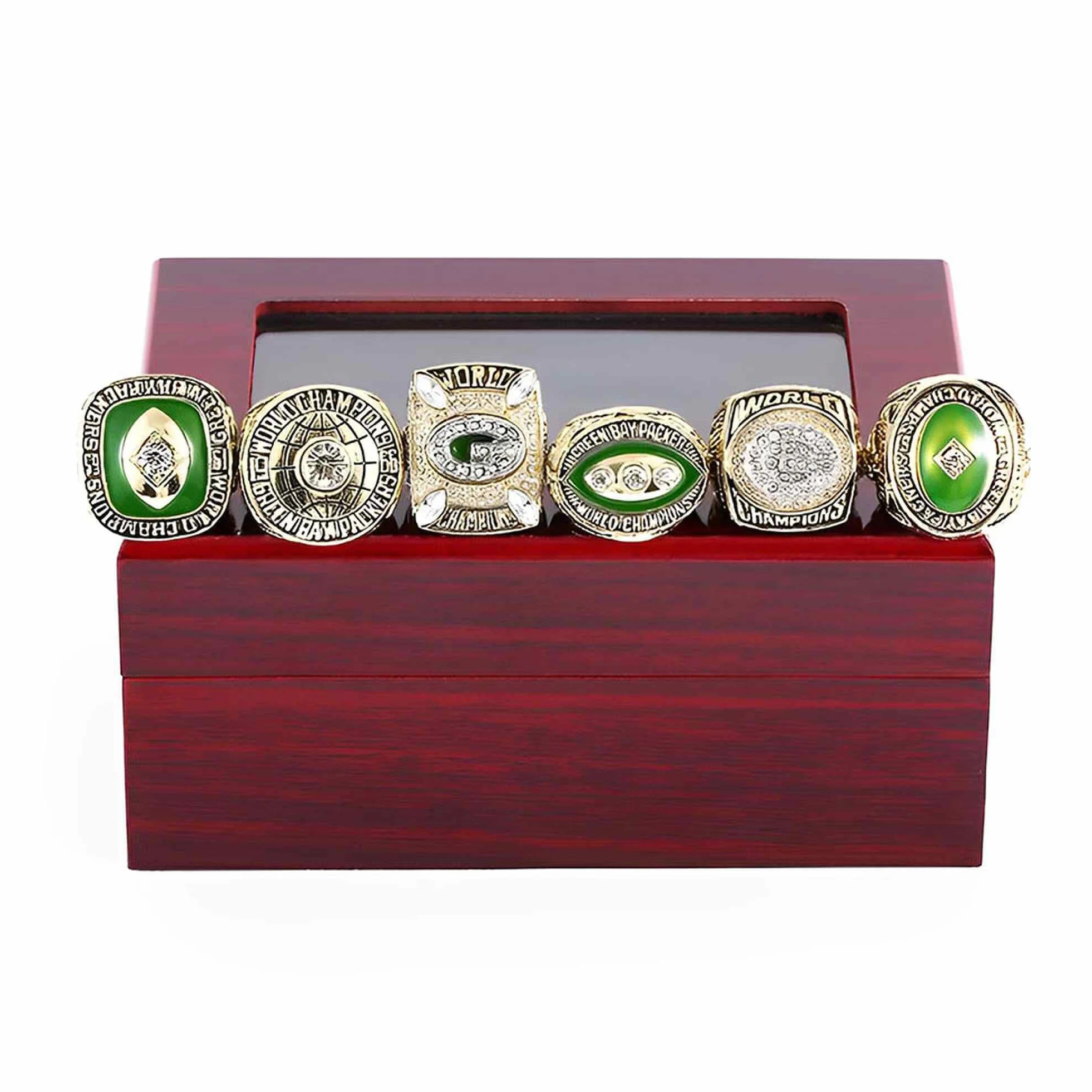 Green Bay Packers Rugby Champion Ring Super Bowl FFL Pamiątkowe Kolekcje Prezenty