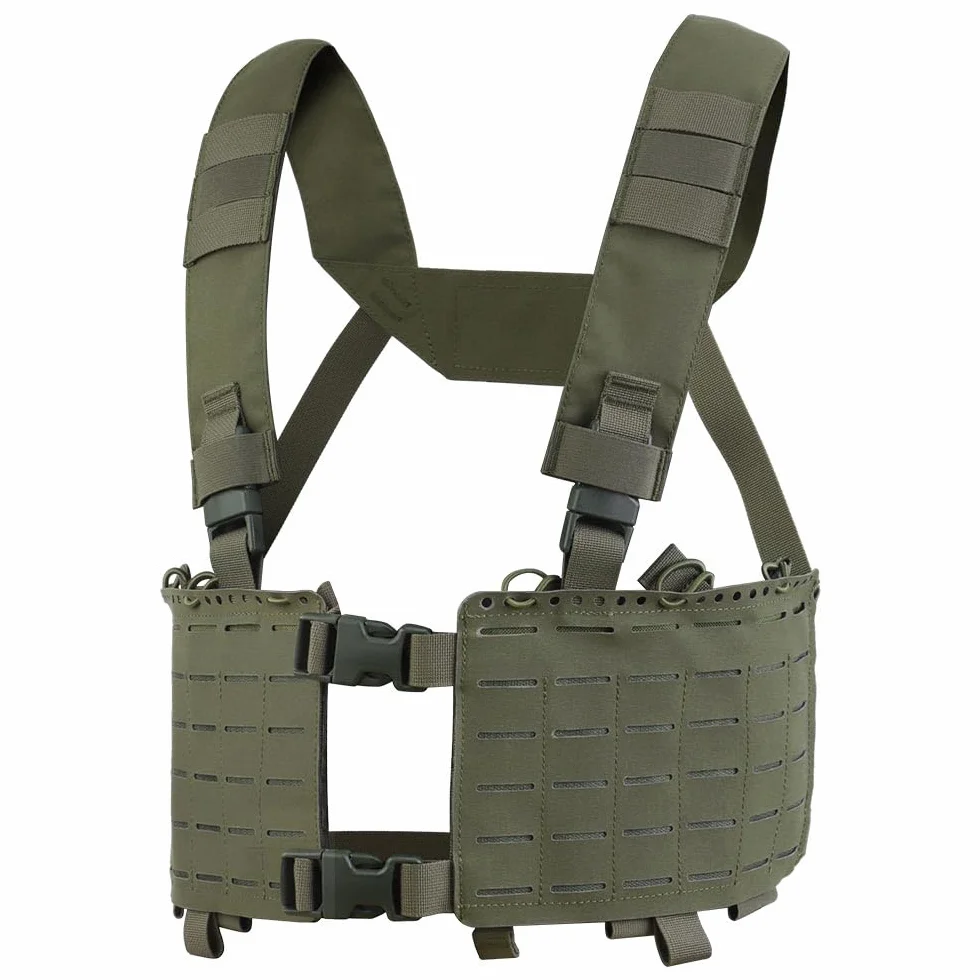 Chest Rig MOLLE Compatible Mag Pouch Radio GP Bag