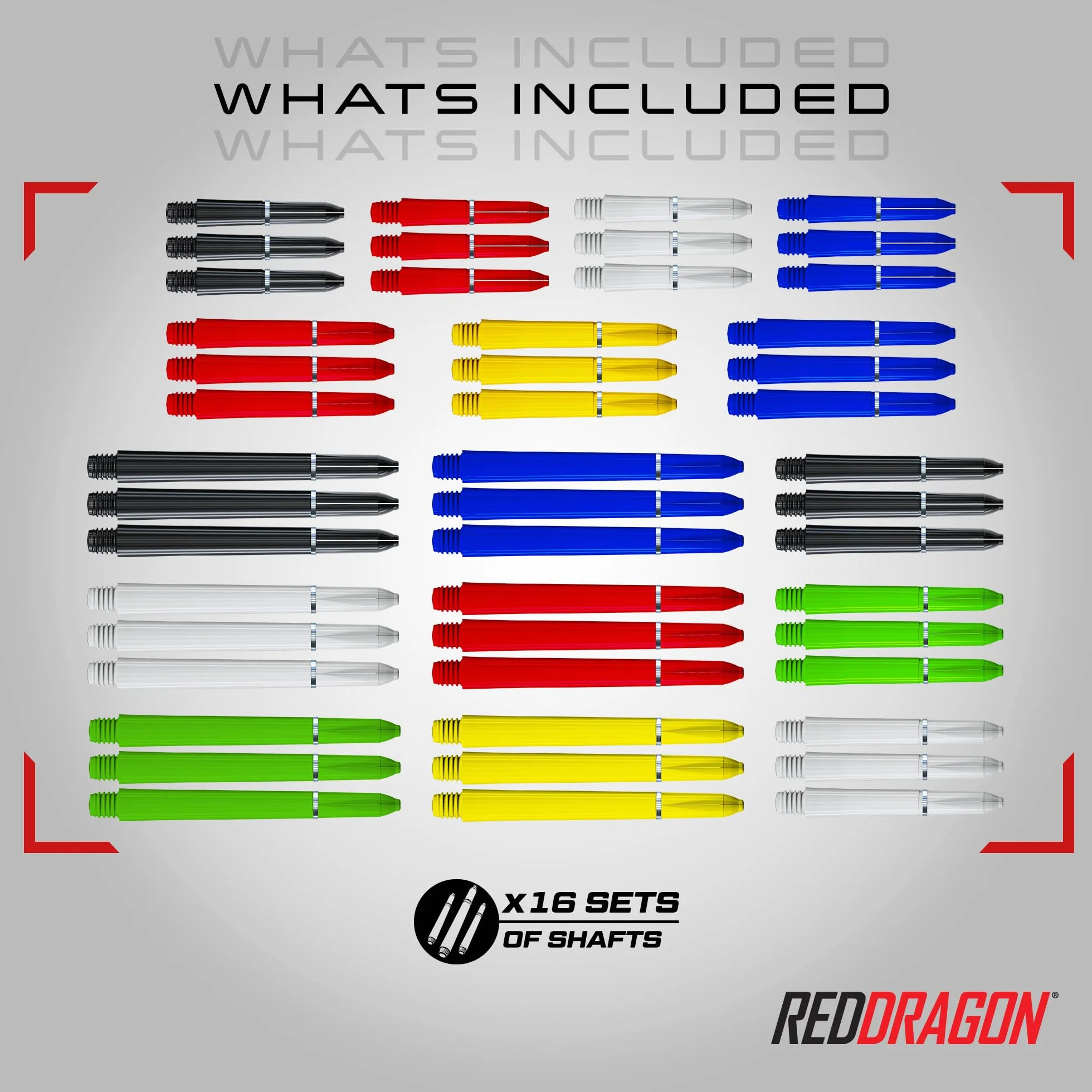 RED DRAGON 200-częściowy zestaw akcesoriów do darta