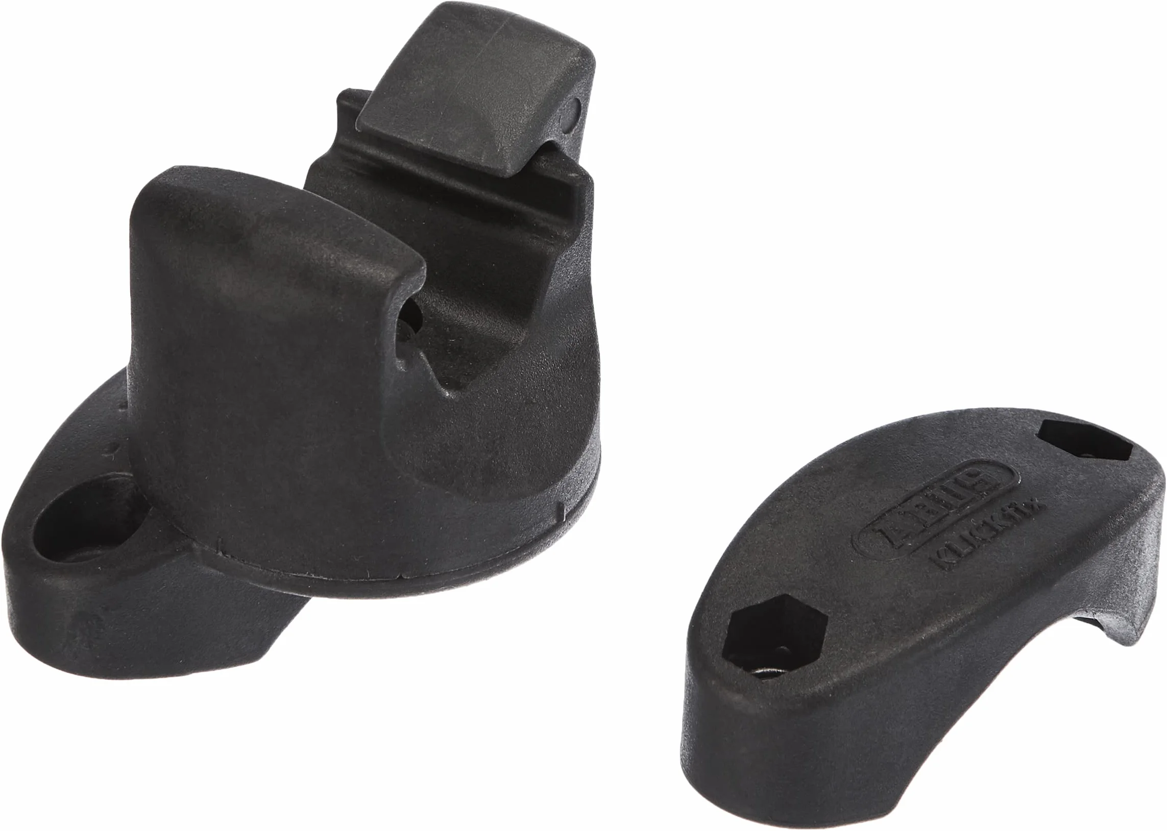 Uchwyt blokady ABUS Eazy KF - do transportu U-locków - do montażu na okrągłych rurach ramy od 28-36 mm, czarny