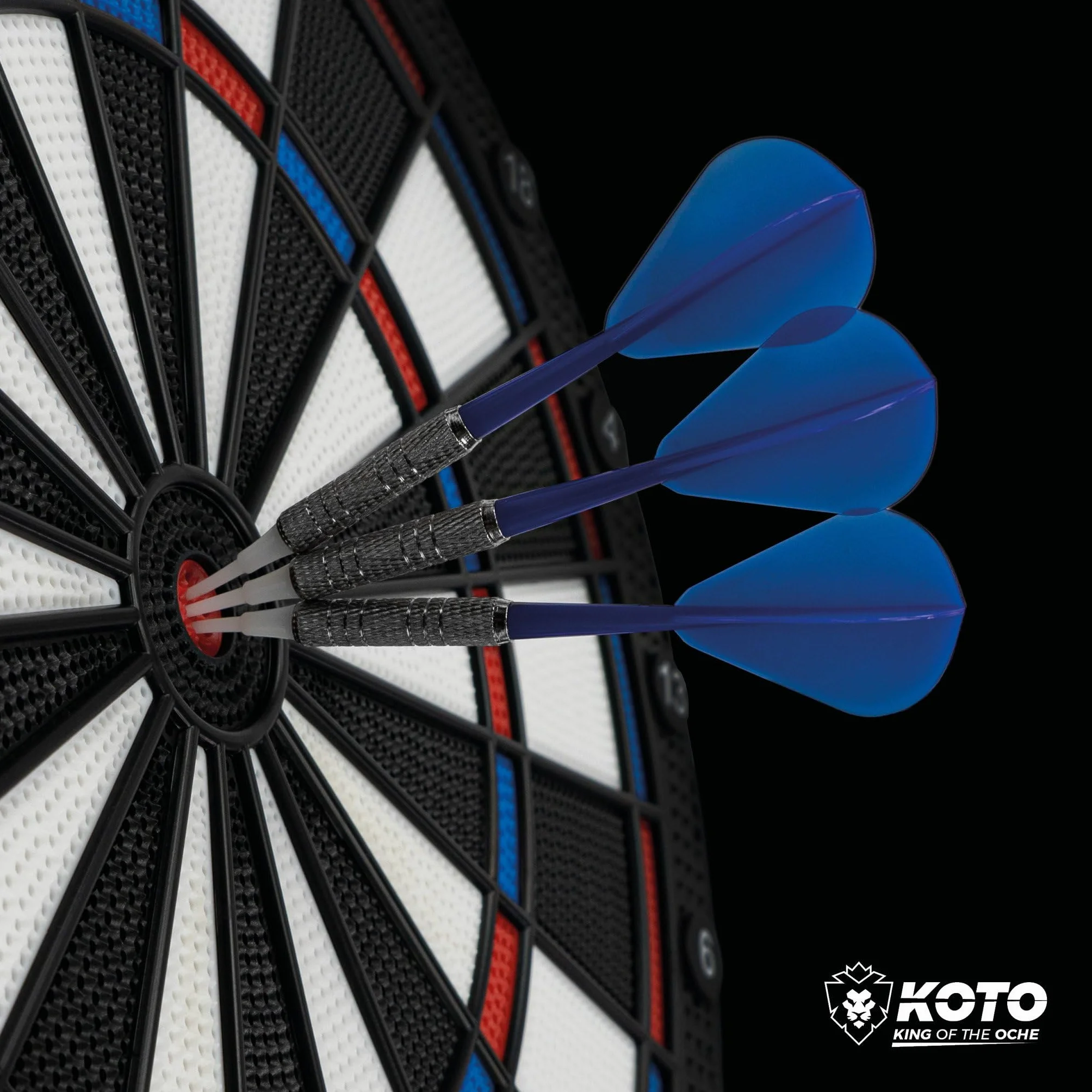 KOTO – Elektroniczna Tarcza Dart Soft Easy (39x2x44,5 cm), 6 Soft Dart, 32 Gry, Ponad 590 Wariantów, Kompaktowa i Nowoczesna