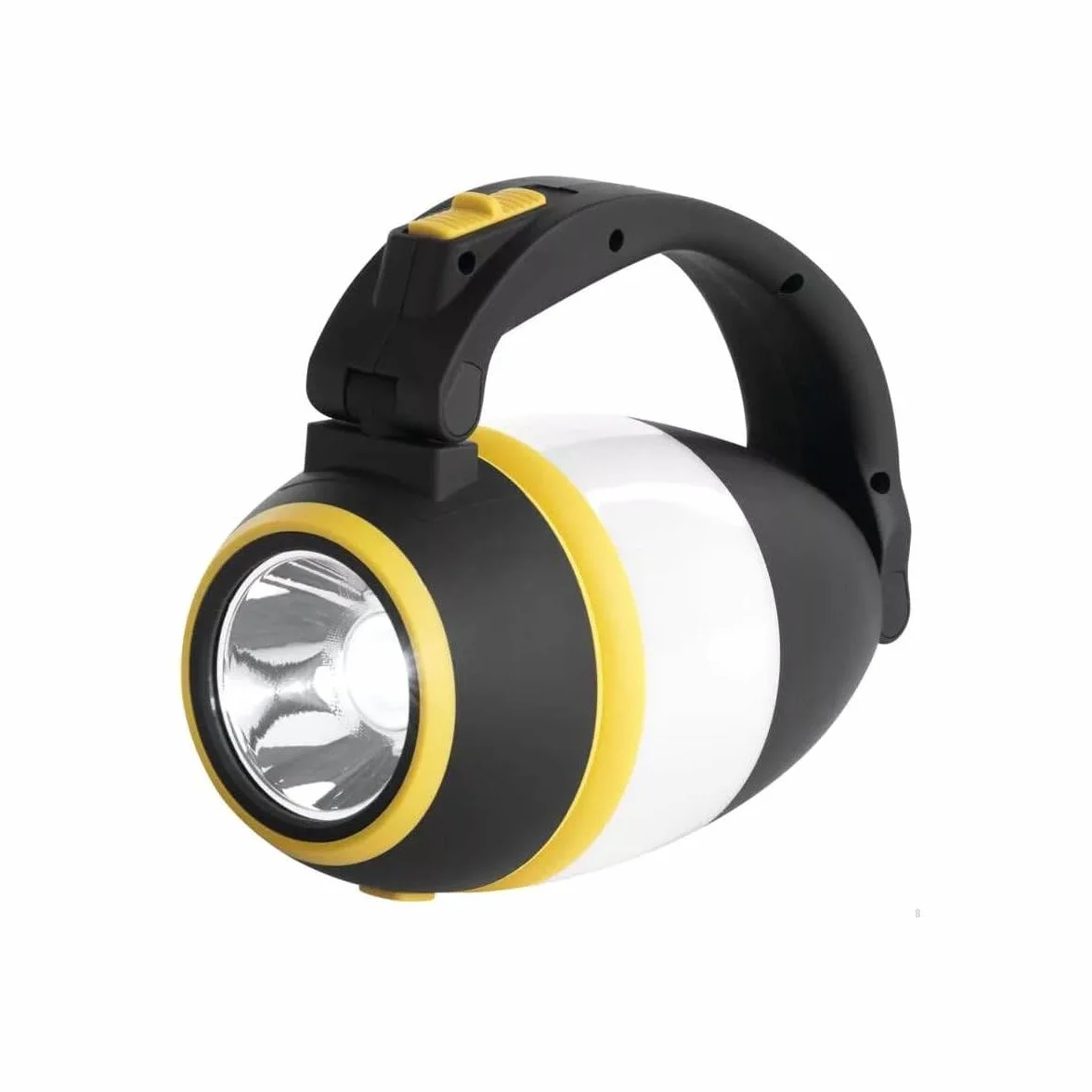 EMOS - Wielofunkcyjna lampa kempingowa LED – przenośna – 3 rodzaje światła – 215 lm, maks. 305 m – 3 tryby świecenia – 90 godzin – zasilanie bateryjne (3 x AA) – do użytku na zewnątrz – czarno-żółta