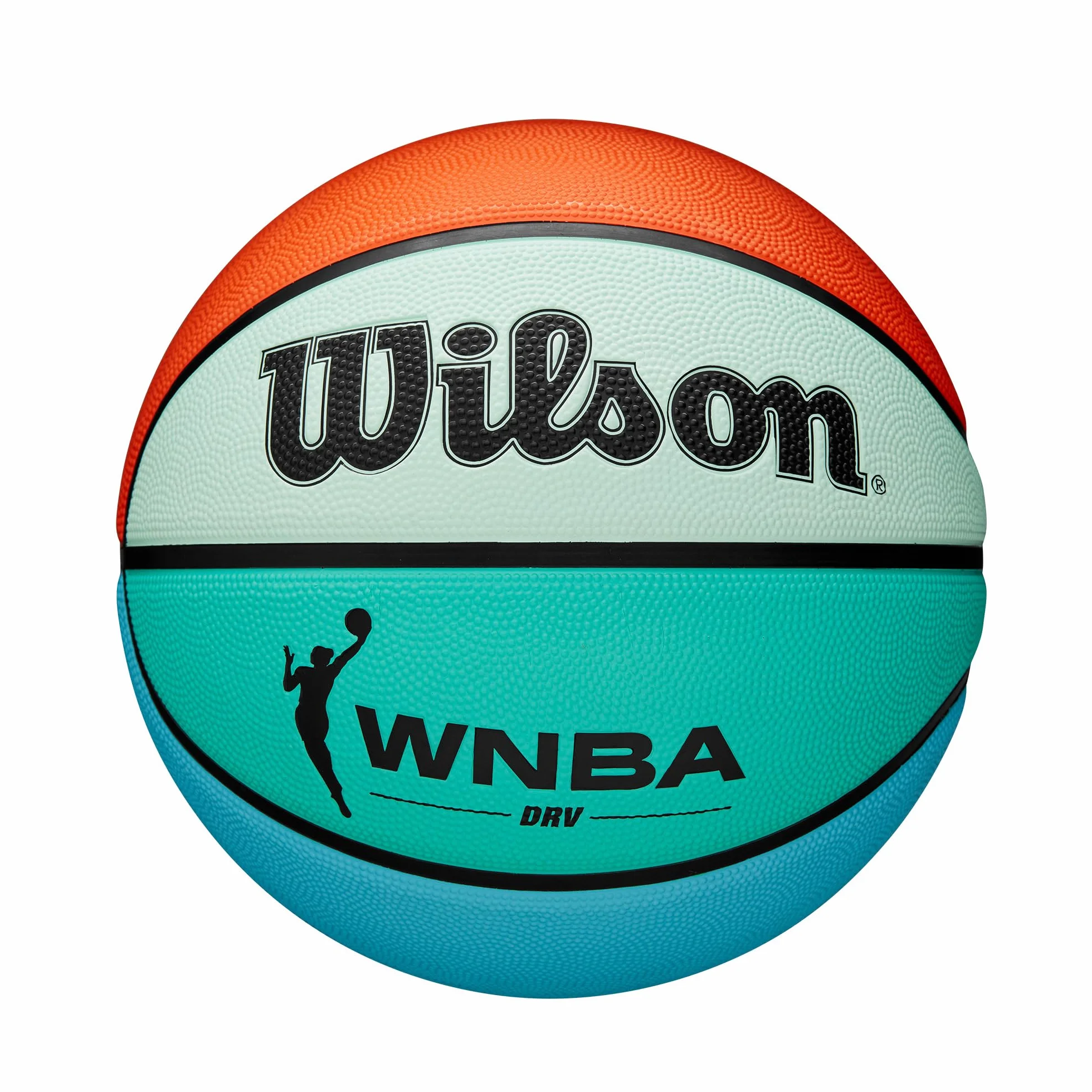 Wilson WNBA DRV koszykówka outdoorowa pomarańczowa turkusowa 6