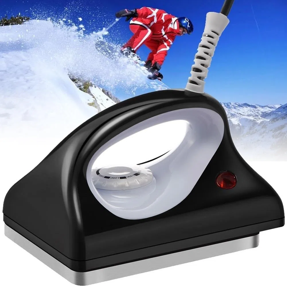 Żelazko woskowe do jazdy na nartach, snowboardzie, regulowana temperatura, woskowanie desek snowboardowych i nart, niezbędne narzędzie do ochrony wydajności snowboardowej