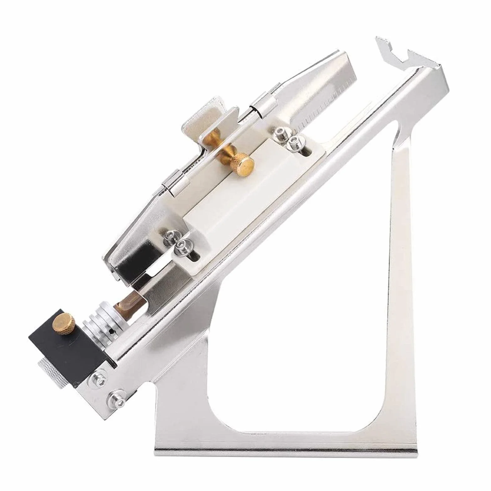 Wallfire Łucznictwo Fletching Jig, trwałe aluminiowe strzały do łucznictwa Fletching Jig Pióro Stick narzędzie do samodzielnego wykonania łucznictwa, strzały pióra, łopaty, 23 × 19,5 × 12 cm