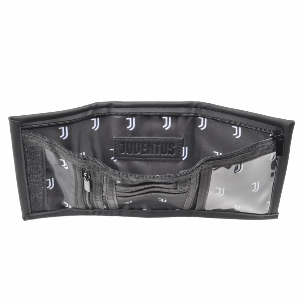 Juventus Unisex Tear Bi-Fold portfel, czarny, Czarny