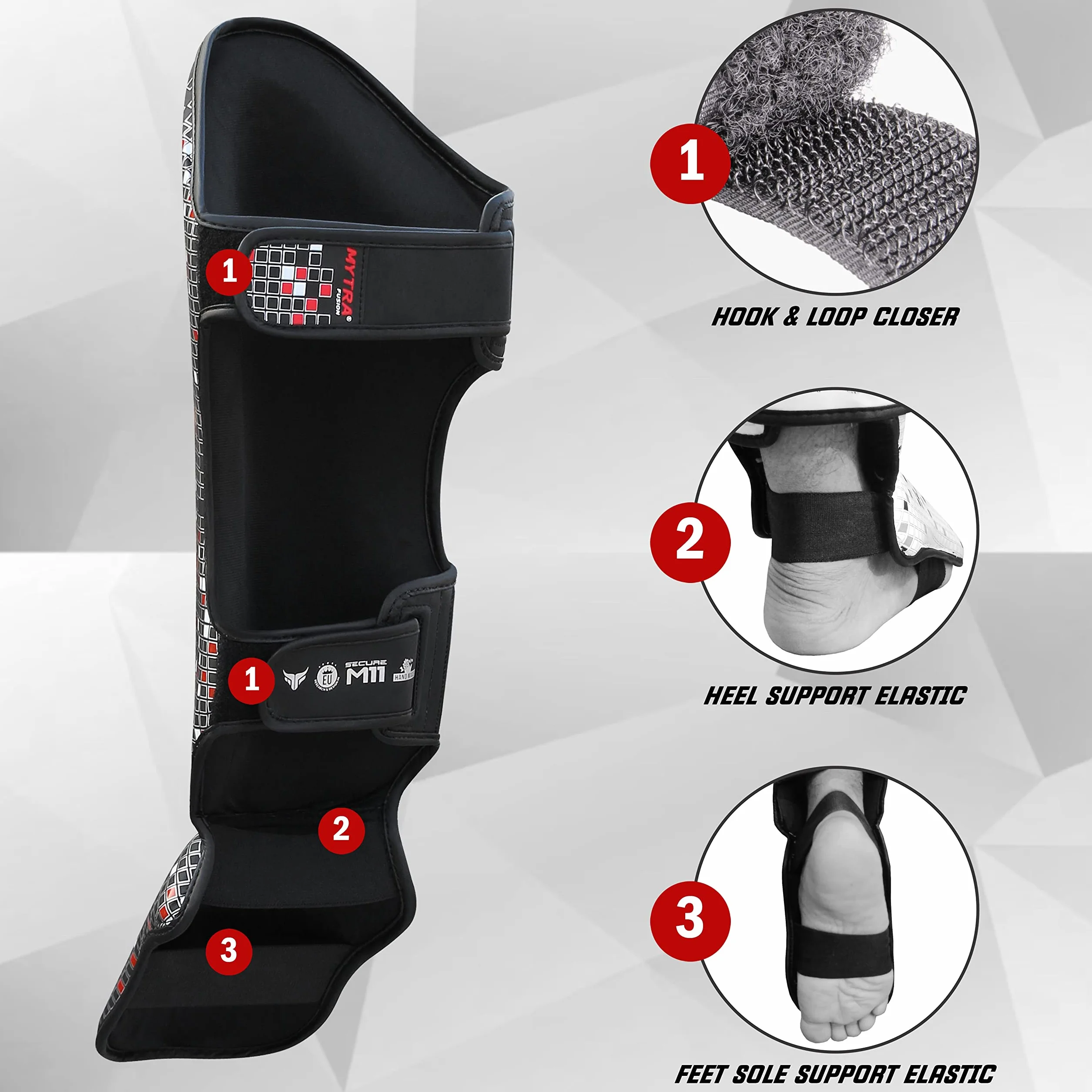 Mytra Fusion Paratibie kick boxing ochraniacze MMA, Muay Thai Paratibie – Shin Instep Protection do treningu, BJJ, sparing, boks i sztuki walki