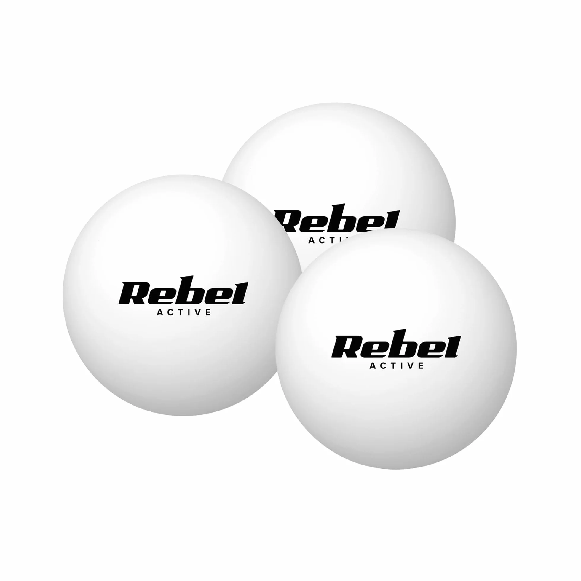 Rebel Zestaw rakietek do tenisa stołowego z siatką 2 rakietki 3 piłeczki RBA-4002