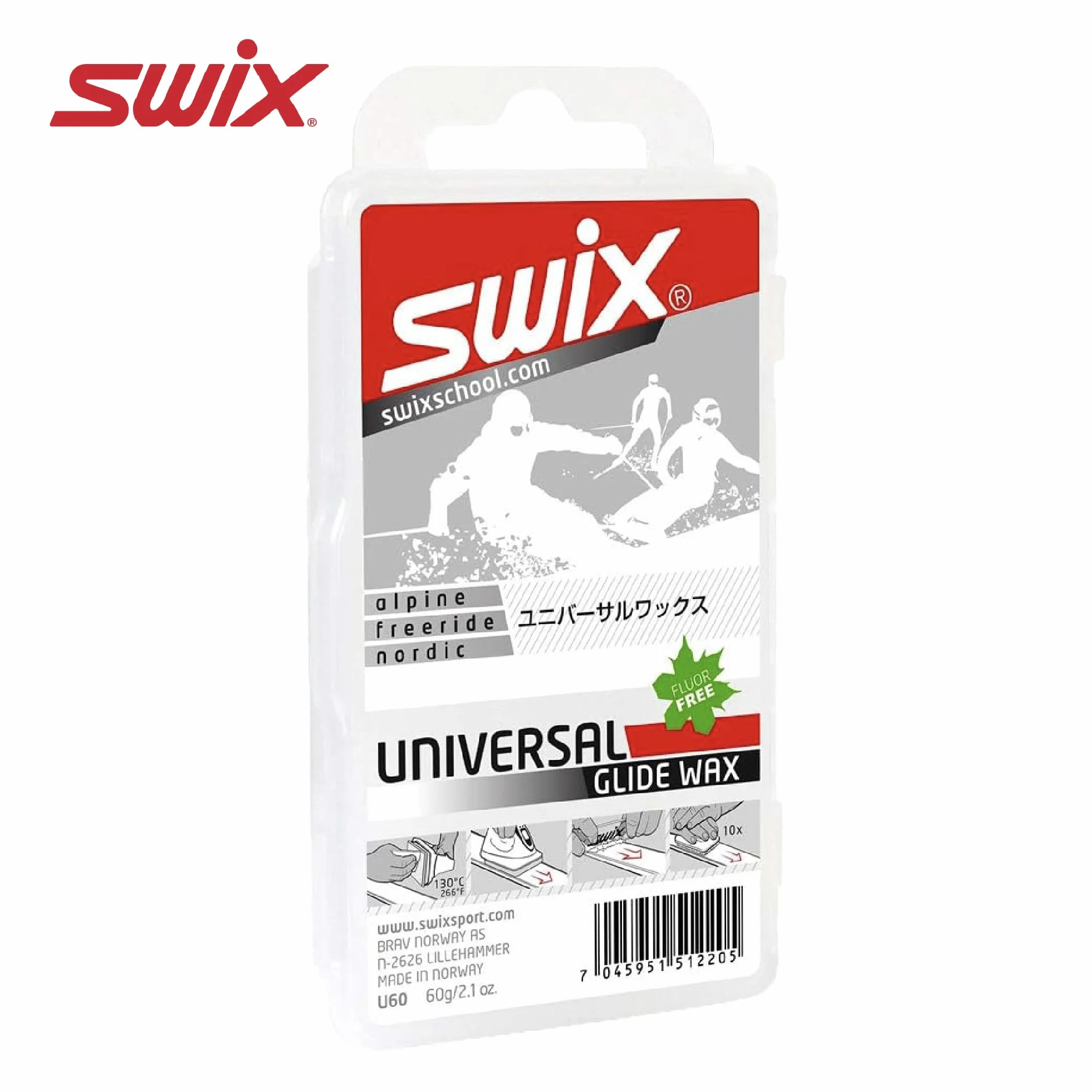 Swix Uniwersalny wosk do jazdy na nartach/snowboardzie, 60 g lub 180 g