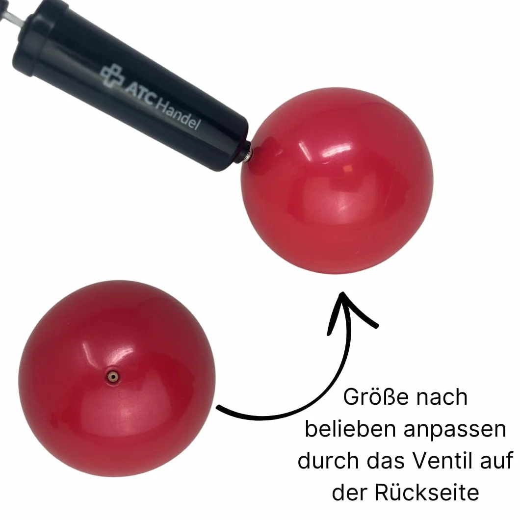 ATC Handels GmbH Piłka do ćwiczeń, miękka, wypełniona piaskiem, do jogi, pilatesu, rehabilitacji i fitnessu – piłka toningowa, piłka Heavy Ball