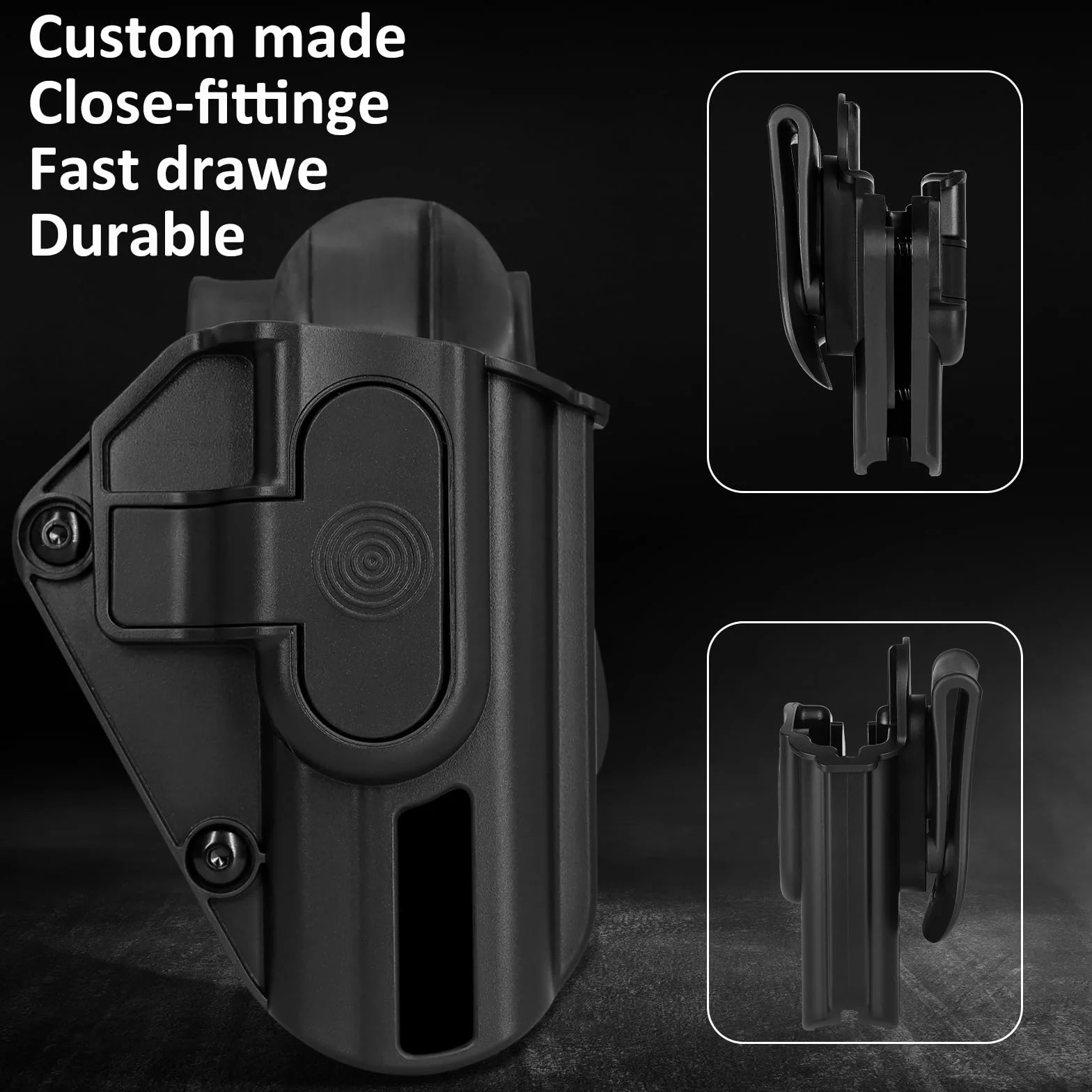 efluky Universalny Pokrowiec na Pistolet Fit G17, G19, G19x, G26, G34, G43, G48, Ruger Max-9mm, Ruger 57, Scct-1/2, S&W M&P 9. 380 Shield ez, Springfield Armory Hellcat/Hellcat Pro, Paddle 60°