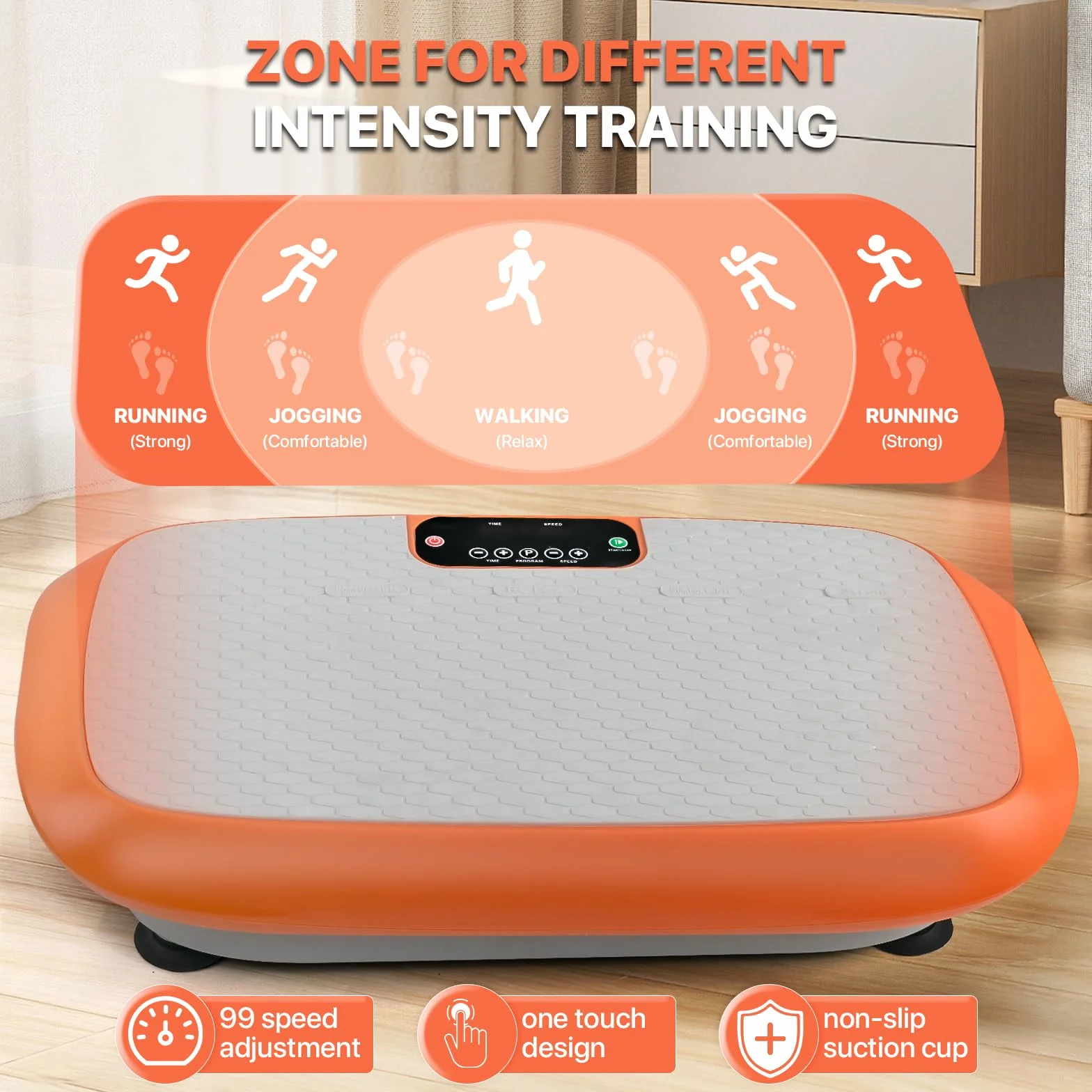 Maszyna do ćwiczeń z płytą wibracyjną do odchudzania sprzęt fitness, platforma wibracyjna do fitnessu w domu, drenaż limfatyczny, wstrząsanie całego ciała, 99 regulowanych prędkości