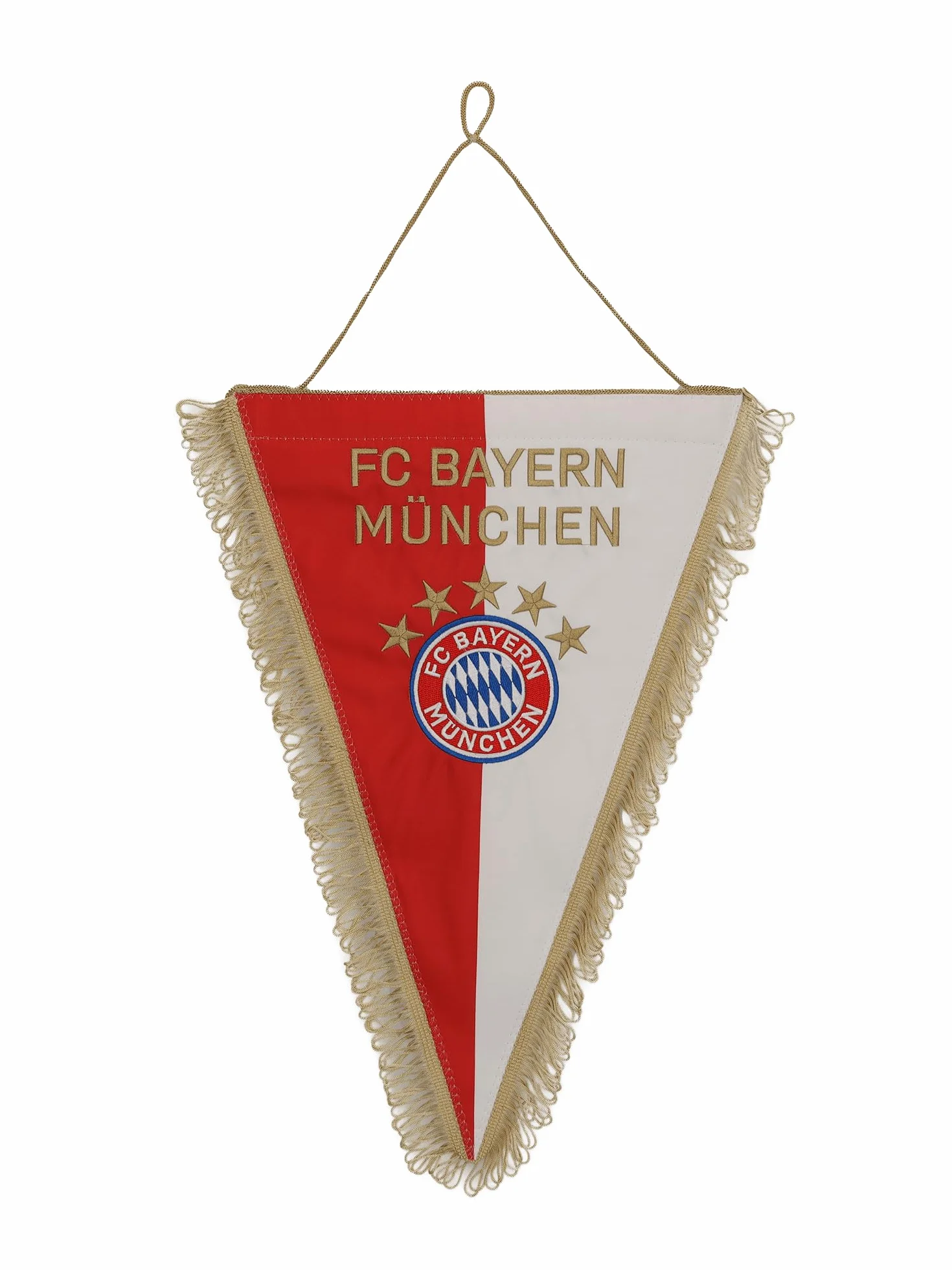 FC Bayern Monachium Sztandar z jedwabiu Czerwony Biały Piłka nożna