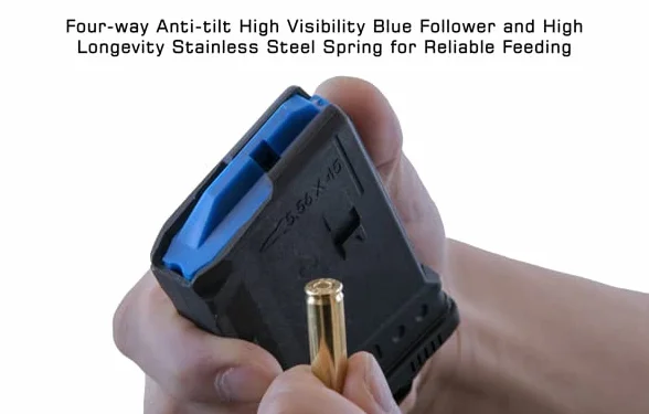 UTG AR15 10 Round Polymer Magazine 223/5.56 Schwarz