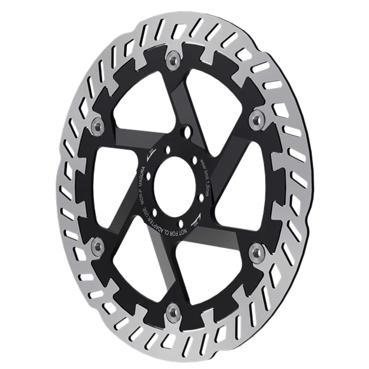 Magura Uniseks 525174051 525174051 Tarcza Hamulcowa, Czarny/Szary, 180 mm
