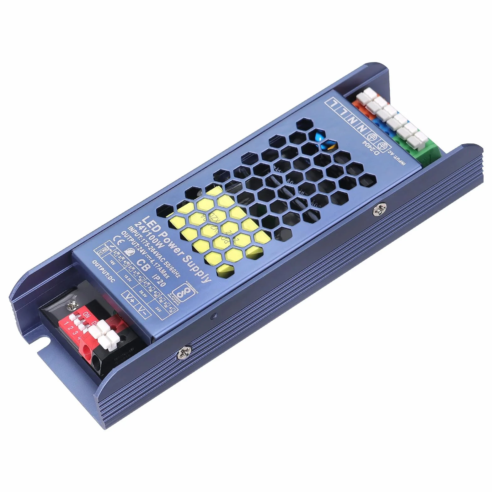 GOMING CE Ultracienki 24V 100W Zasilacz AC200-240V do 24V 4.2A Transformator do Drukarek 3D Taśm LED