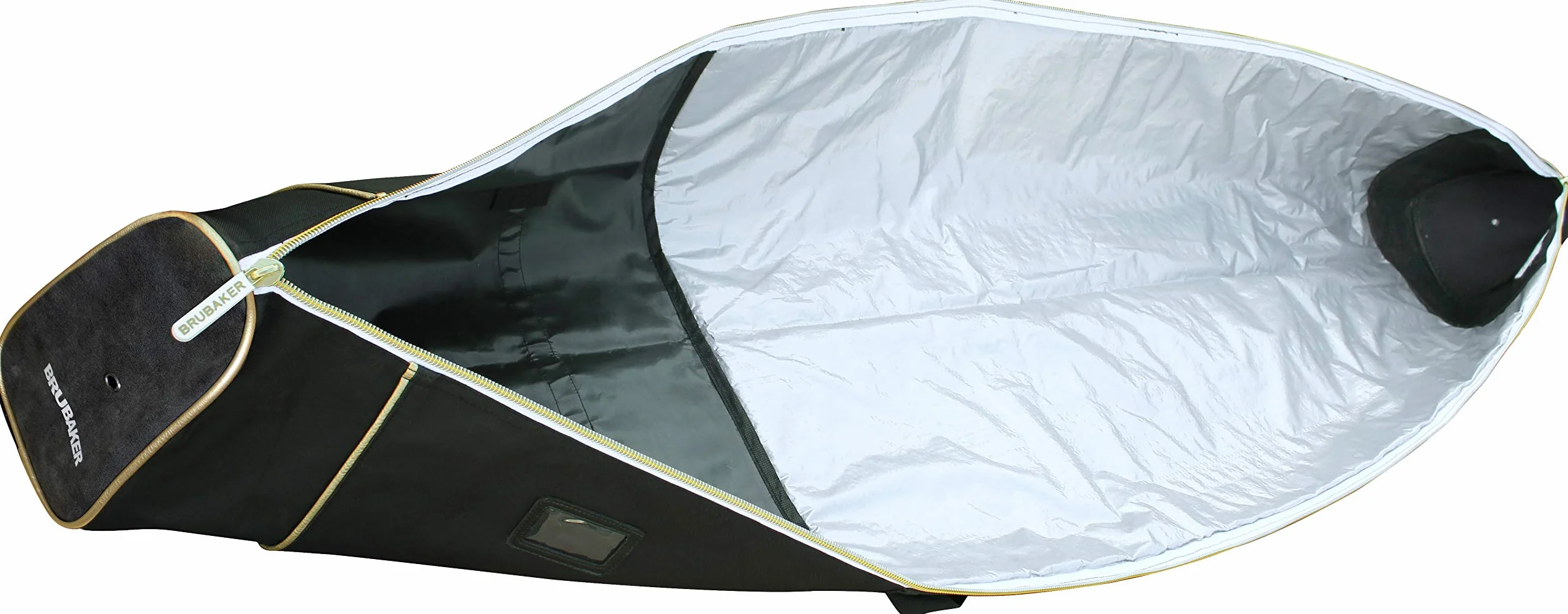 BRUBAKER Torba narciarska Carver Pro Grenoble Edition 170 cm 190 cm czarno-złota