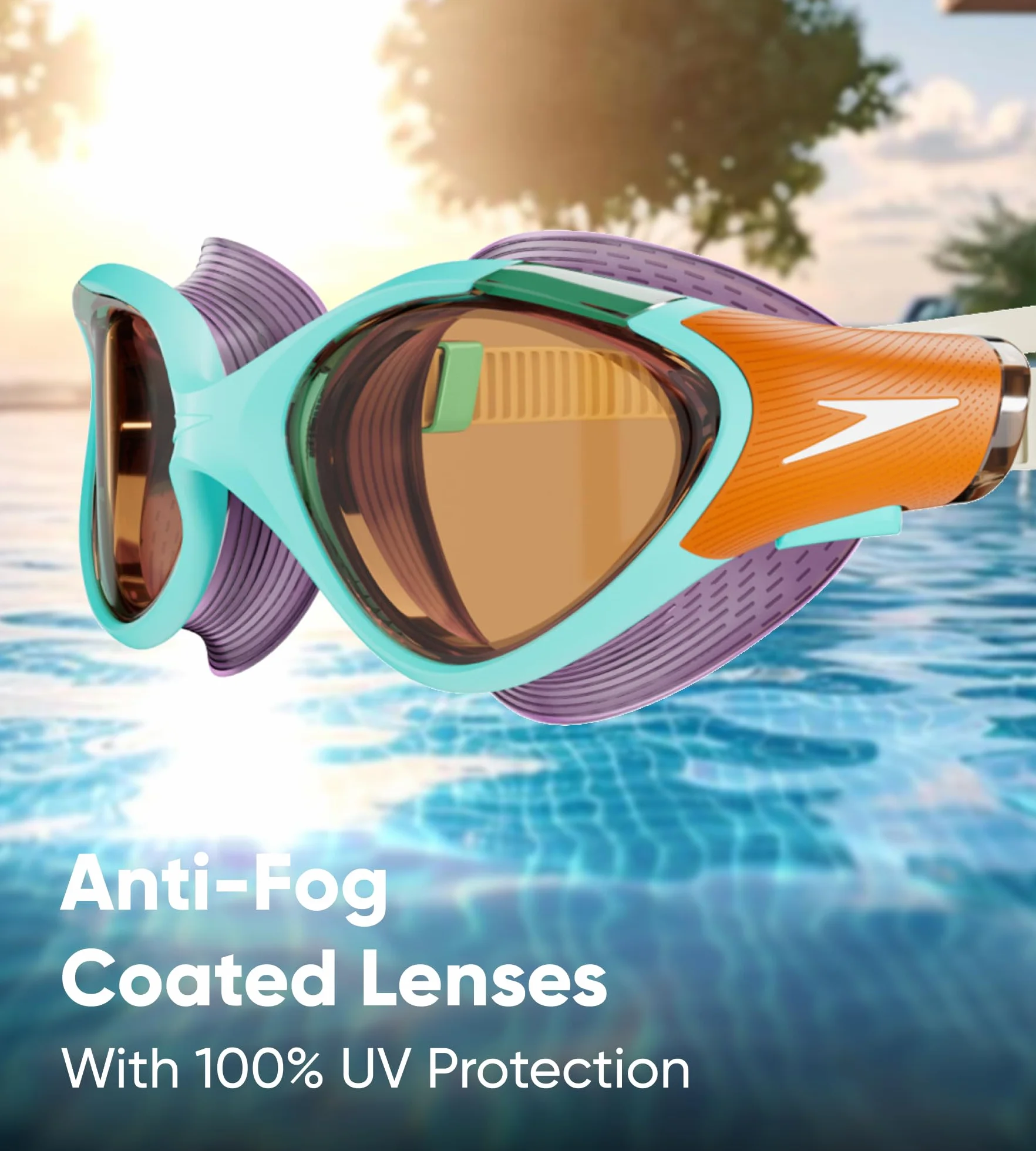 Speedo Gogle pływackie Kobiety Biofuse 2.0 Swimming Goggles | Female Design | Patented Adjust Mechanism | Anti-fog | Anti-leak | Comfort Fit (1 w zestawie)