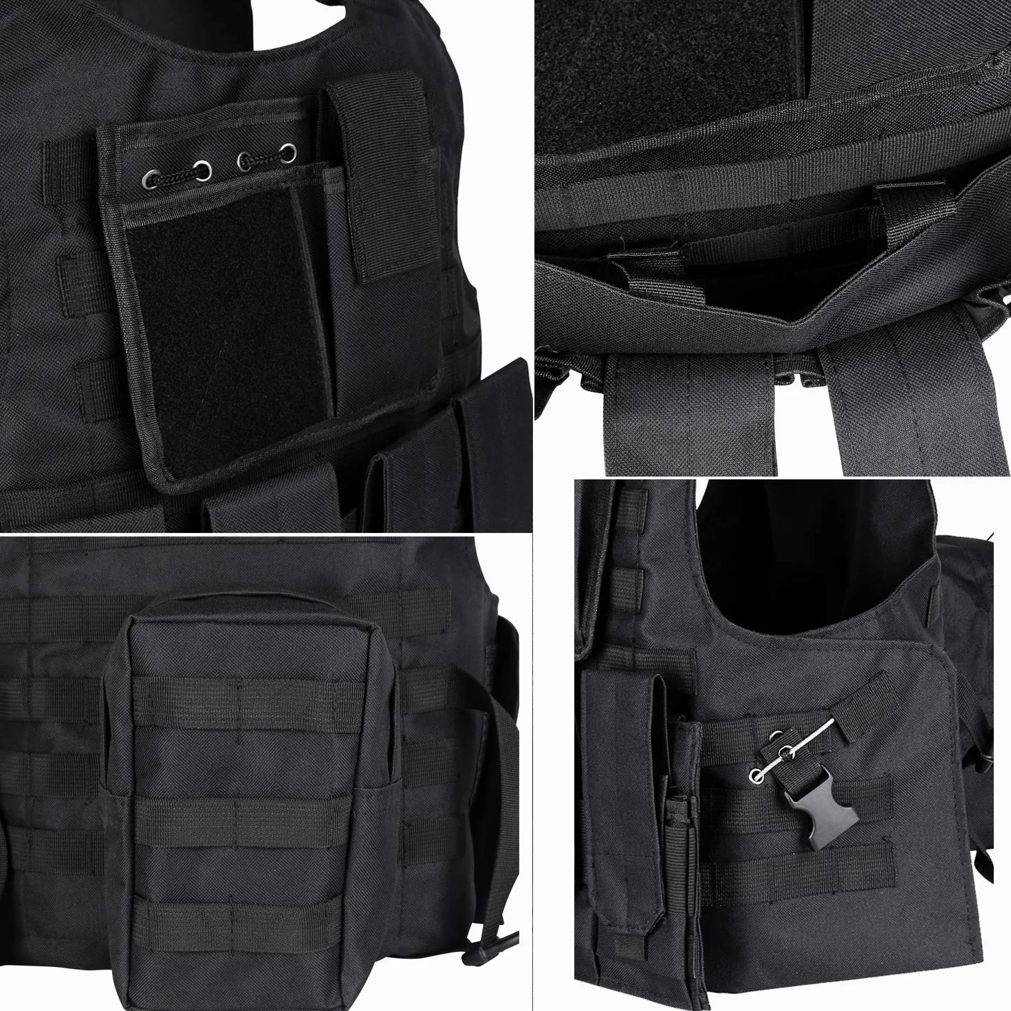 ThreeH Kamizelka taktyczna wojskowa Paintball Gilet ochronny dla policji myśliwskiej