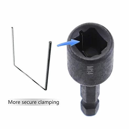 Adaptery do gwintowników M4-M14 1/4'' trzpień sześciokątny 7 sztuk