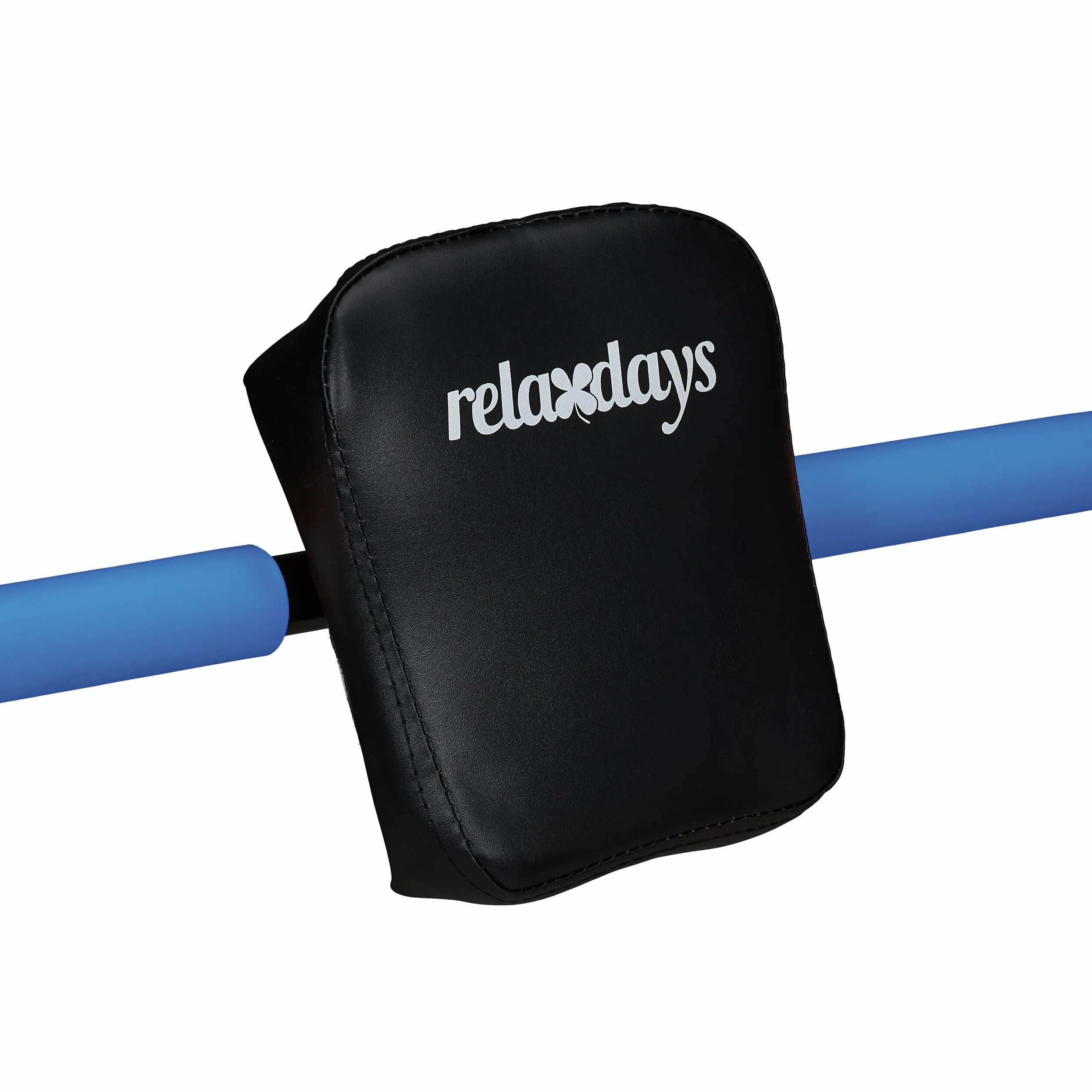 Relaxdays Trenażer mięśni brzucha, wys. x szer. x gł.: 68,5 x 69 x 65 cm, efektywny trening w domu, do przysiadów, niebieski/czarny