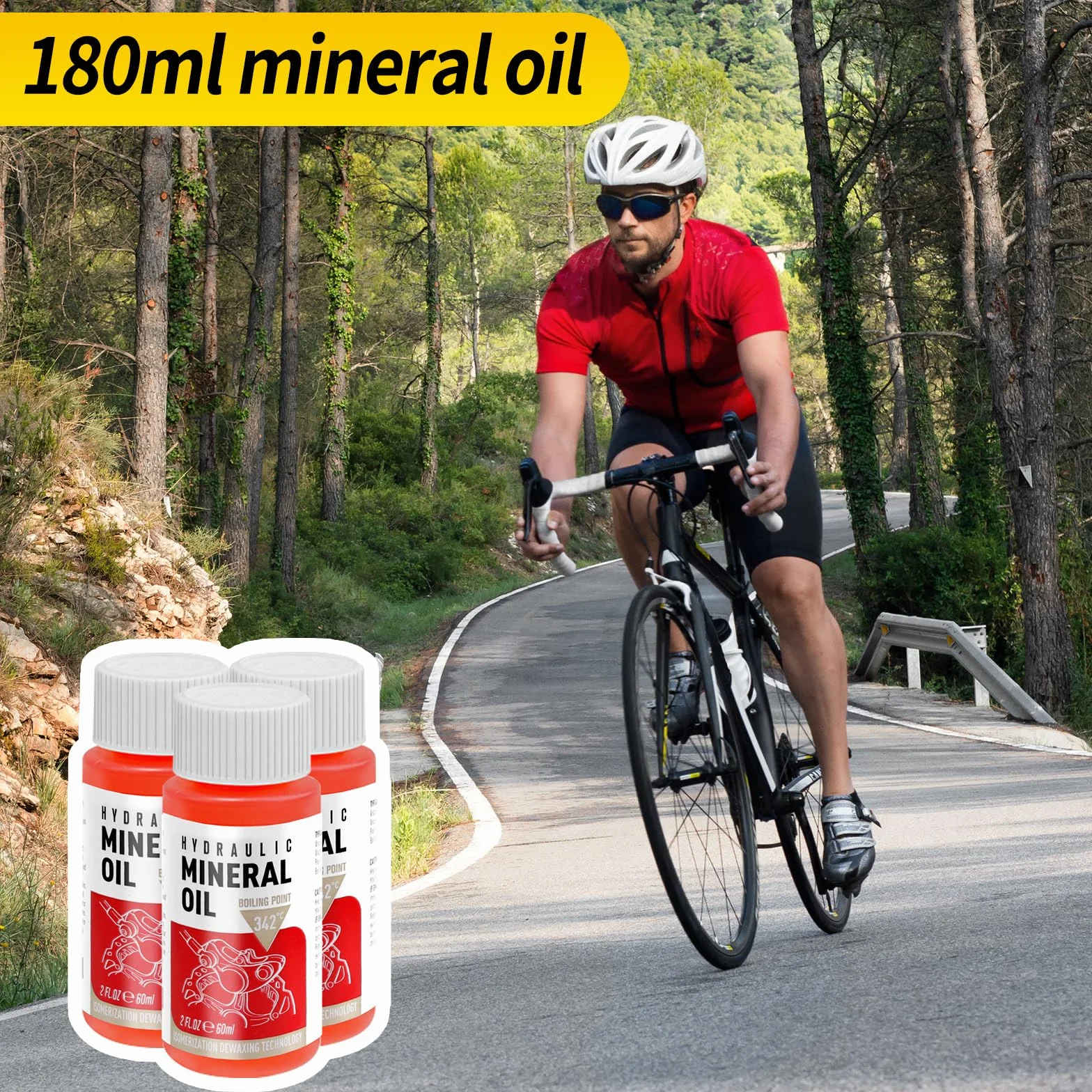 Zestaw do odpowietrzania hamulców hydraulicznych Shimano Magura Sram Tektro TRP 180 ml