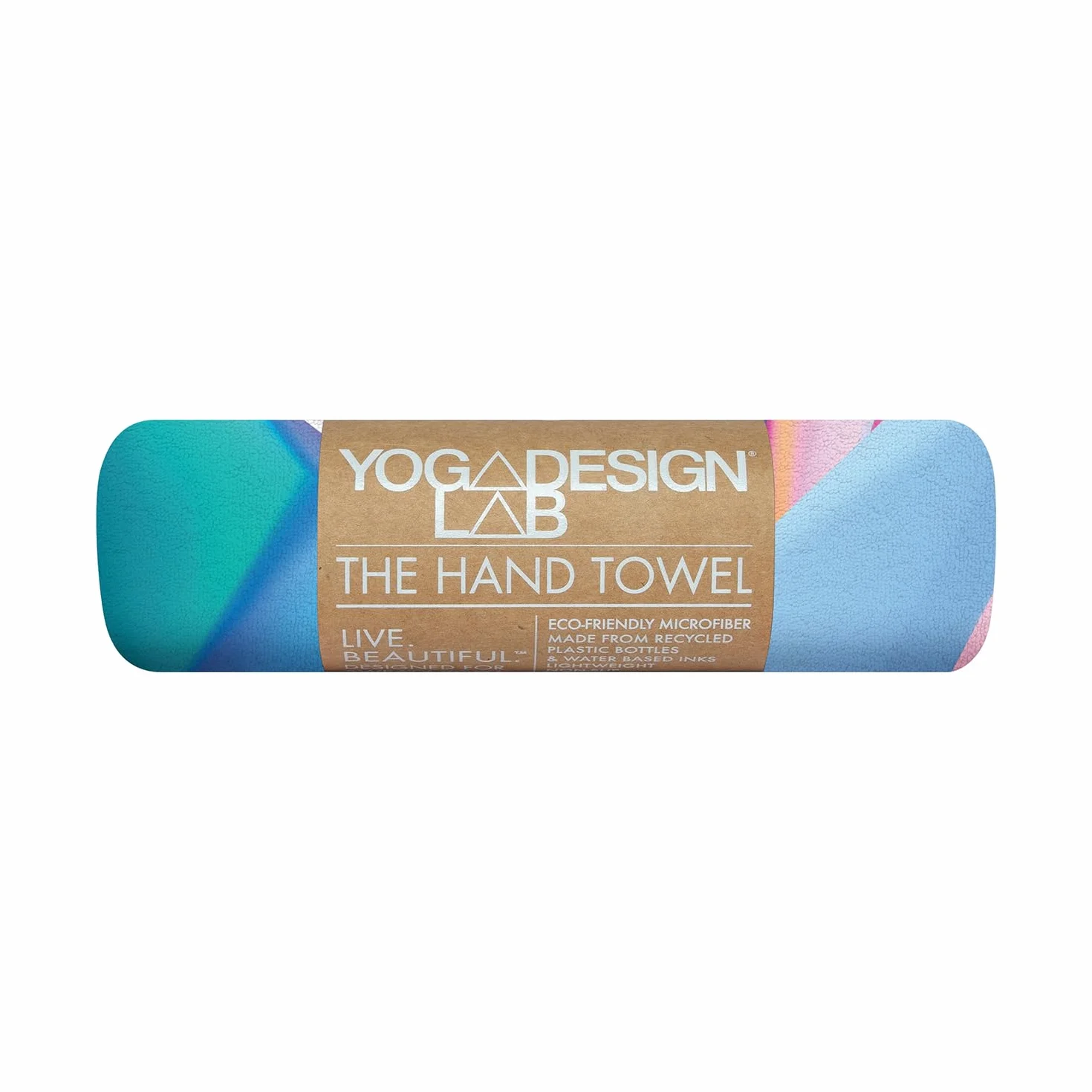 Yoga Design Lab Ręcznik do jogi, Premium, antypoślizgowy, lekki, chłonny, do rąk i twarzy, do intensywnego treningu | idealny do gorącej jogi, sportu, podróży (kryształ)