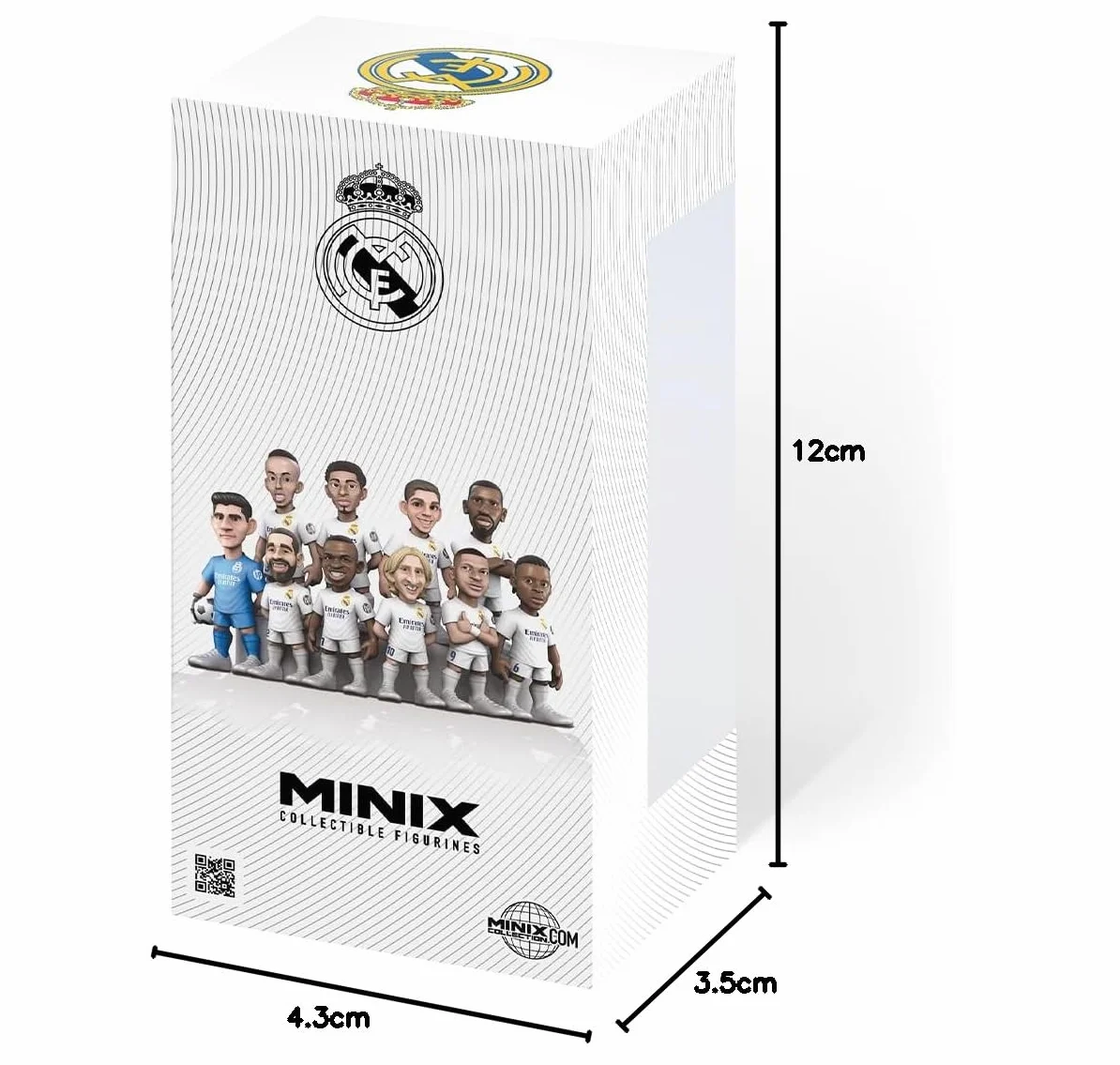 MINIX COLLECTIBLE FIGURINES MN18451 figurka Mbappé, Real Madryt, 12 cm Kolekcje na wyświetlacz, pomysł na prezent dla dzieci i dorosłych, fanów piłki nożnej