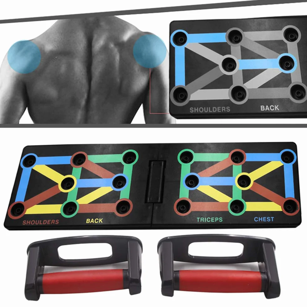 Push Up Board - składany system treningowy 12 w 1 do domowego fitnessu
