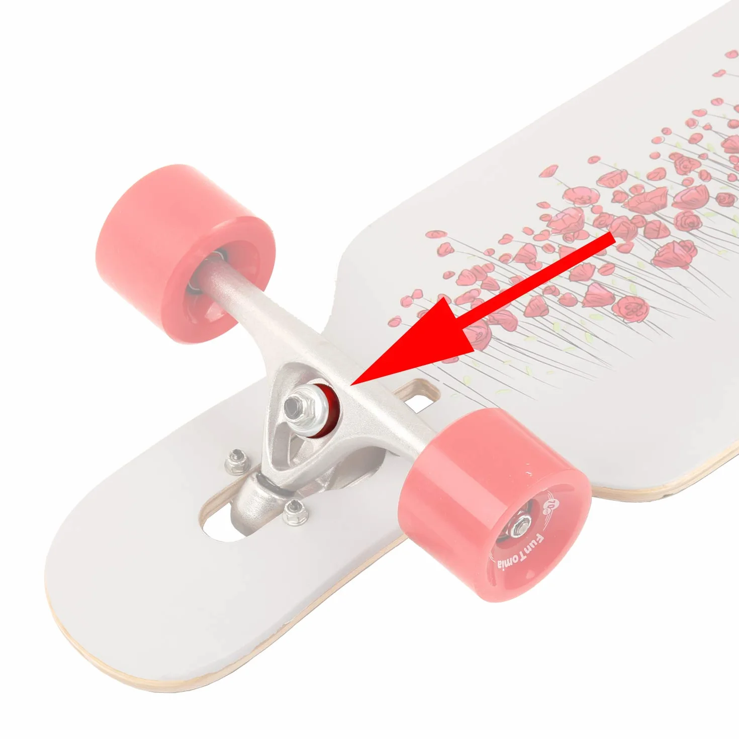 FunTomia Gumka do kierowania do longboardu, deskorolki lub mini deskorolki (bushings) do dwóch osi