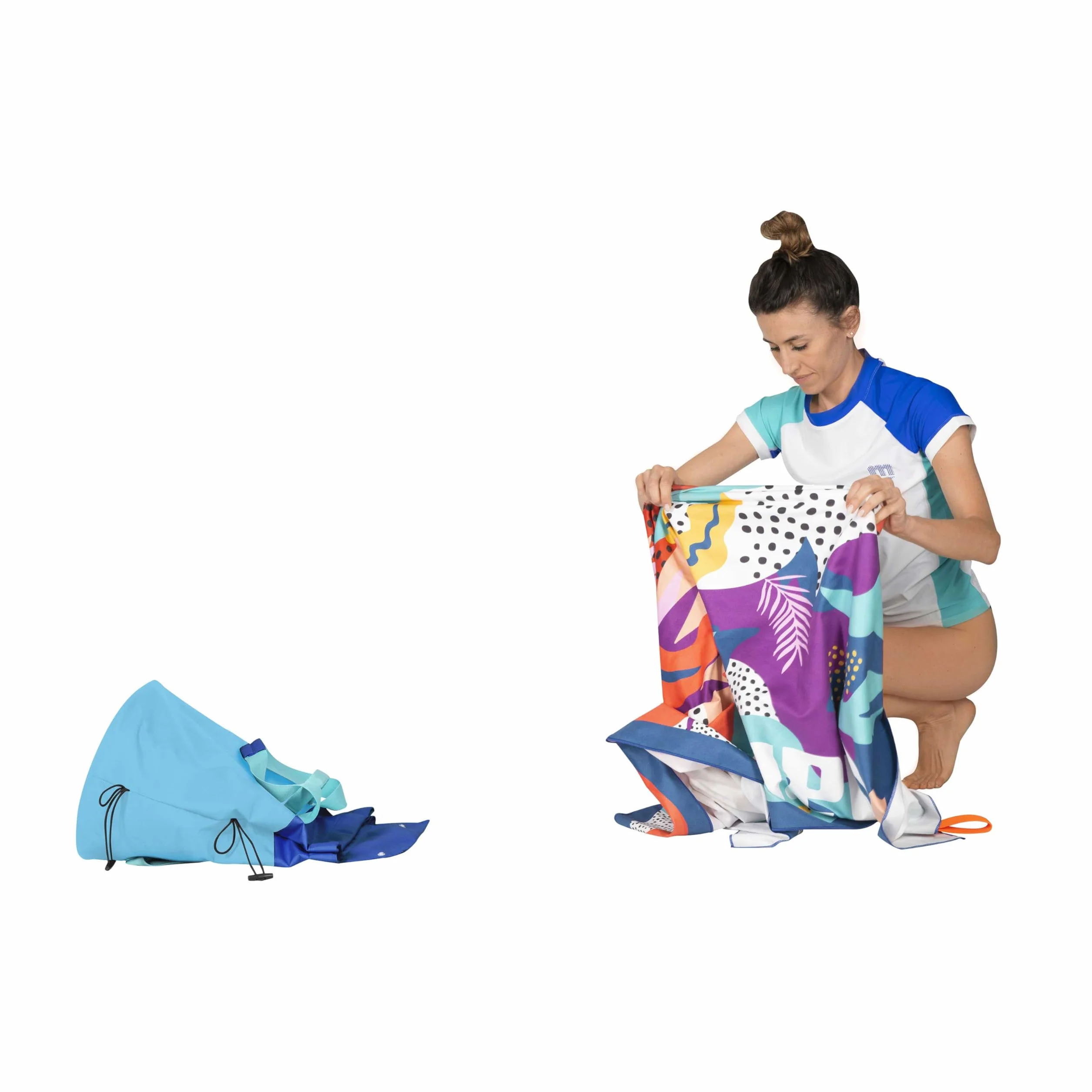 Mares Seaside Towel, Unisex Telo Stute, Ręcznik z Mikrofibry, Wielokolorowe