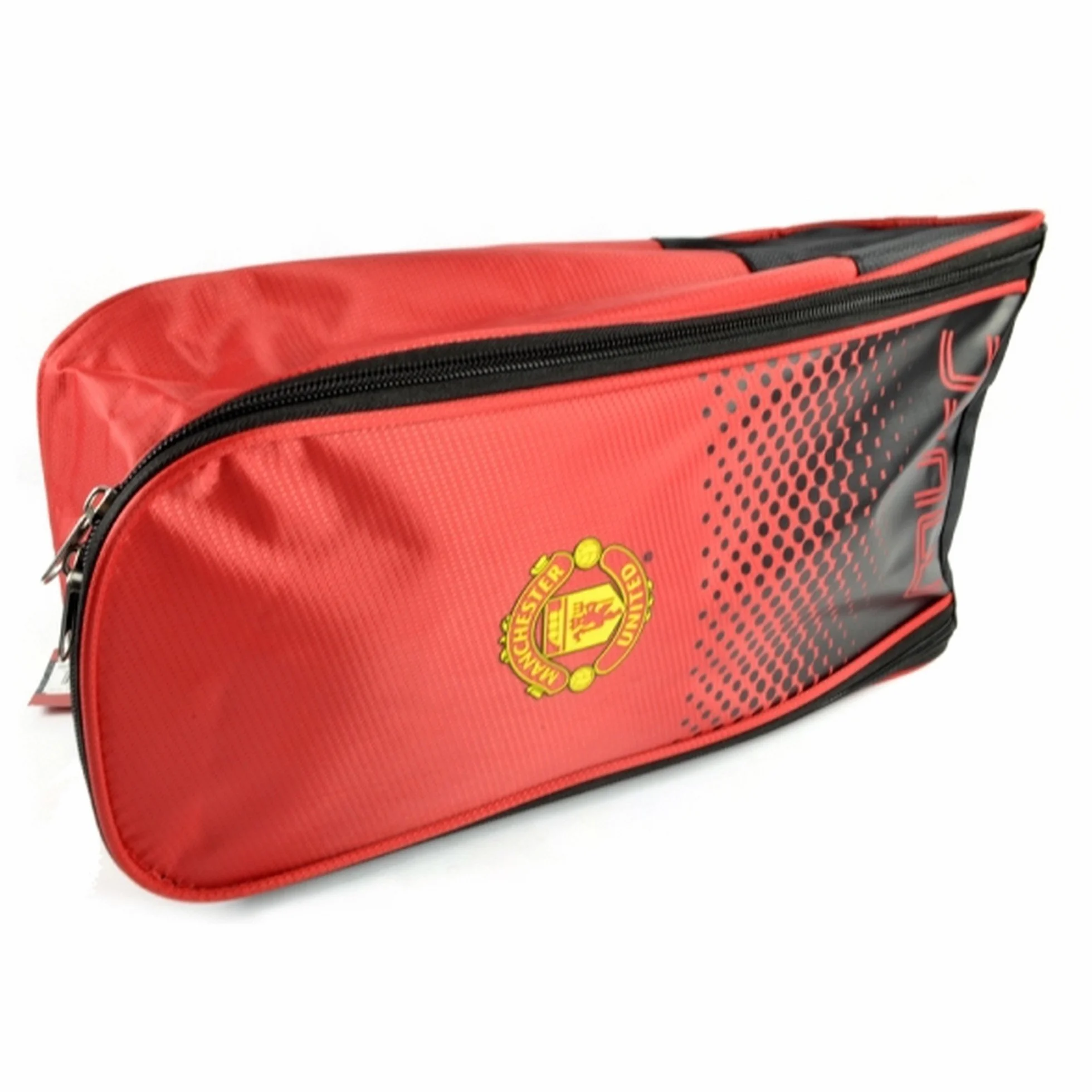 Manchester United Oficjalna torba na buty FC Football Fade Design (jeden rozmiar) (czerwony/czarny), Czerwony/czarny, Rozmiar uniwersalny