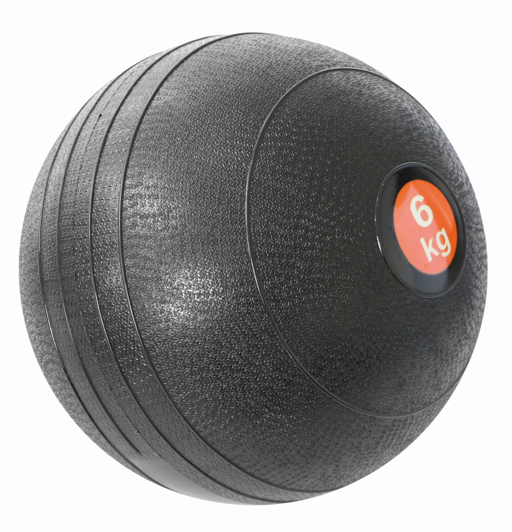 sveltus 786 Slam piłka medyczna 6 kg, czarna, do treningu siłowego, wypełniona piaskiem