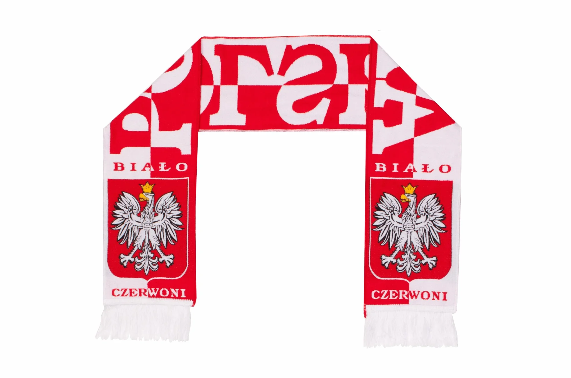 Poland Polska Authentic tkany szalik piłkarski