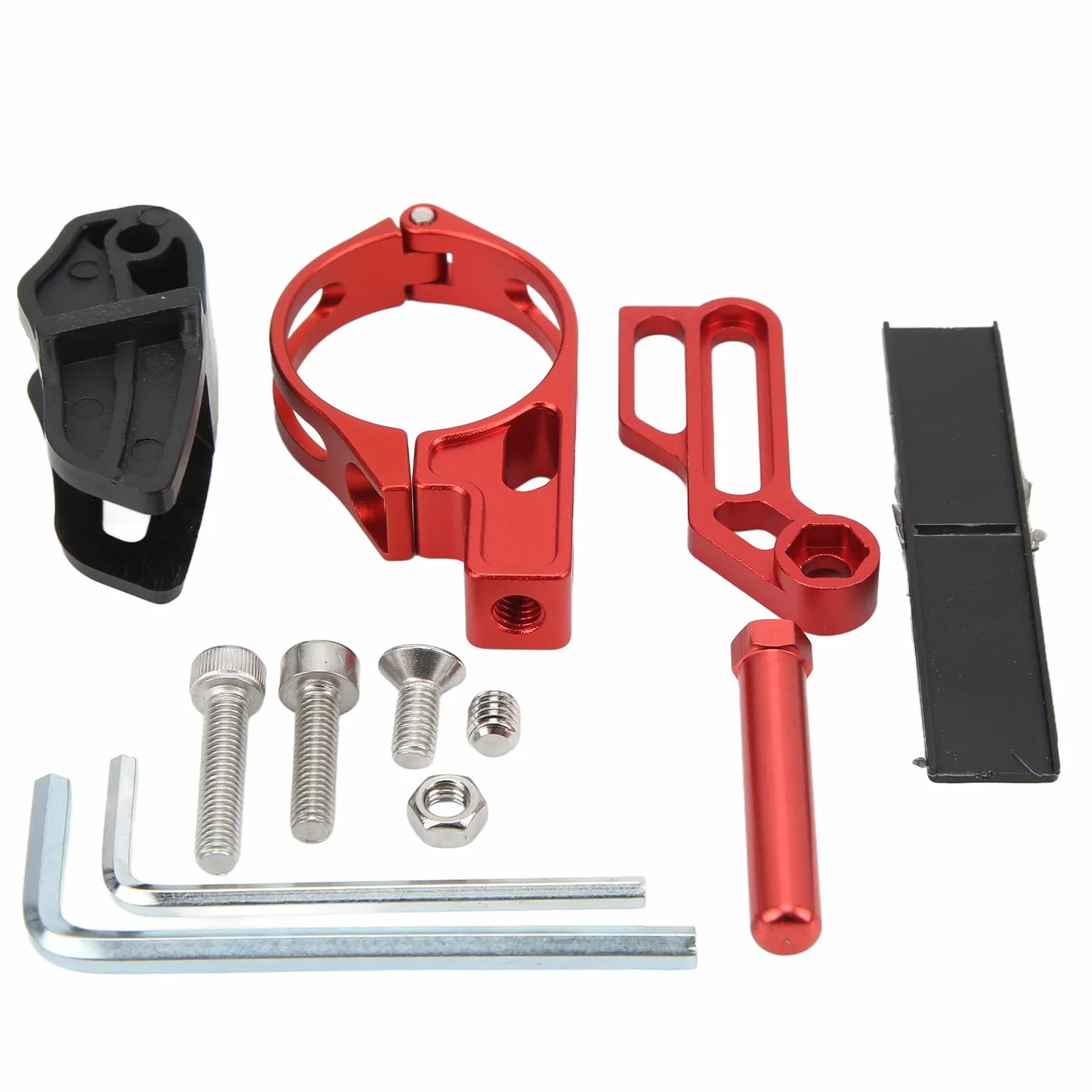 Prowadnica łańcucha Rowerowego, Czarna Prowadnica łańcucha ze Stopu Aluminium z Toczeniem CNC Zapobieganie Spadaniu łańcucha i Skakaniu Deflektory łańcucha Rowerowego do Rur