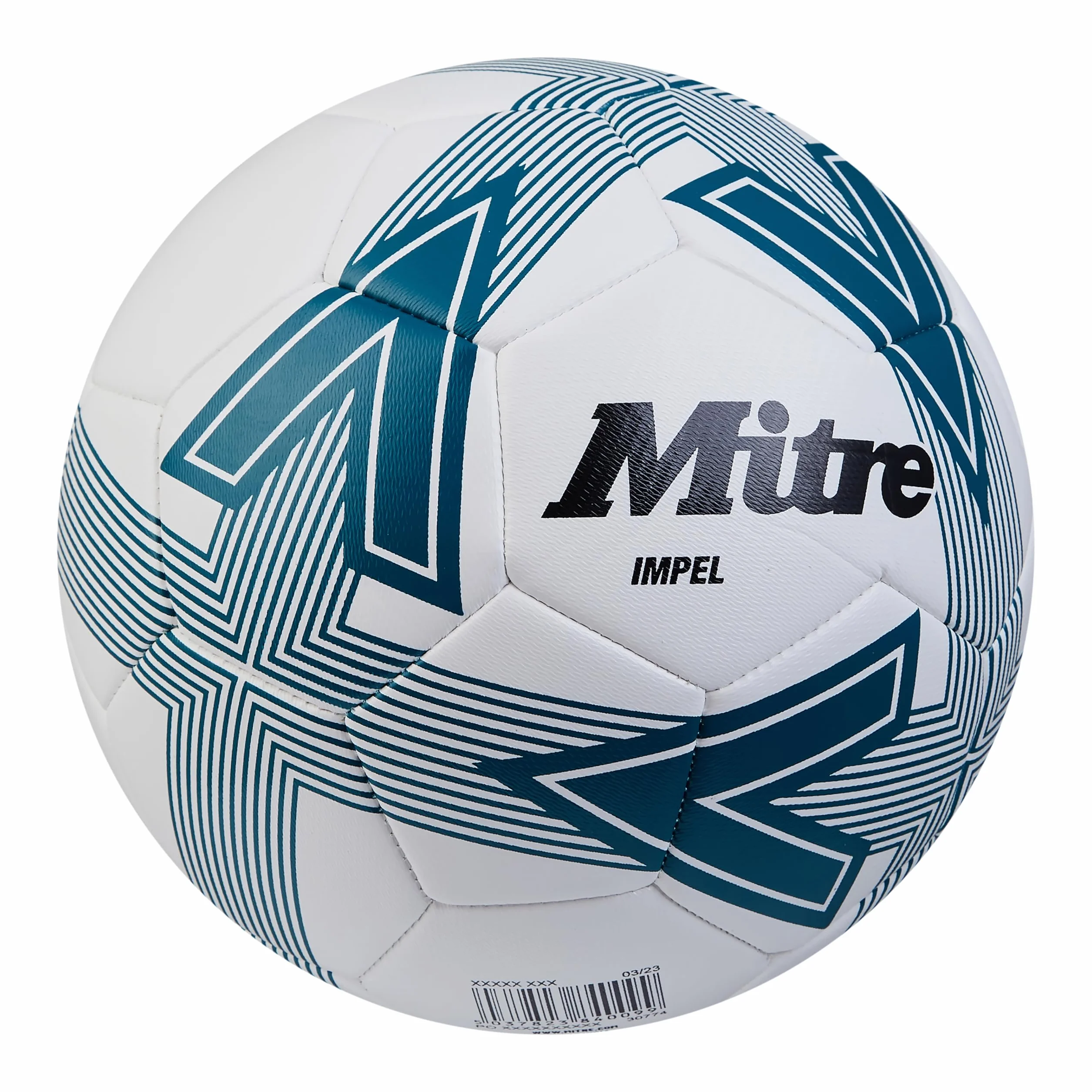 Mitre Impel L30P piłka nożna, bardzo trwała, zachowuje kształt, biały/zielony, 2
