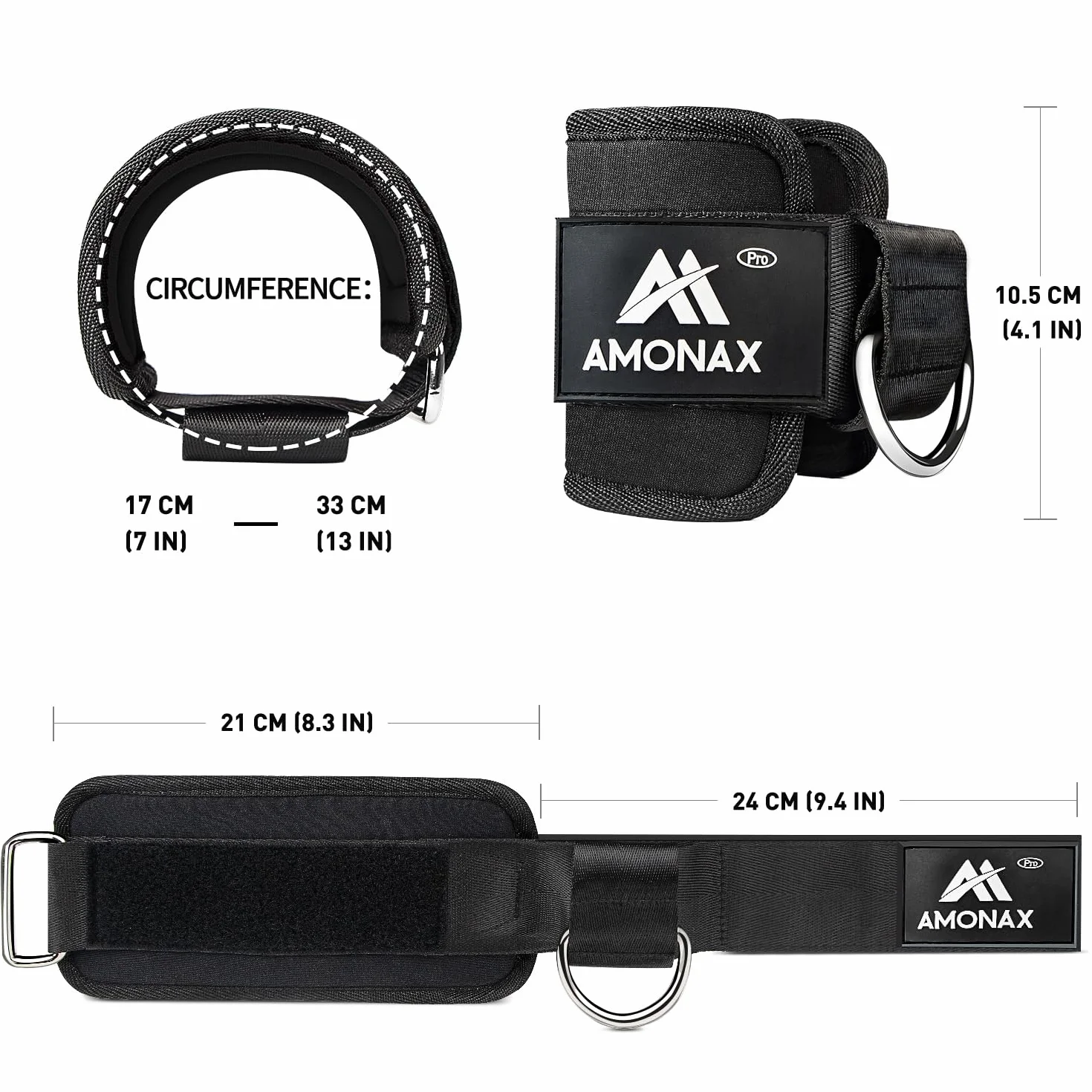 Amonax Paski Na Kostki Do Maszyn Kablowych, Mocowanie Kabla Do Treningu