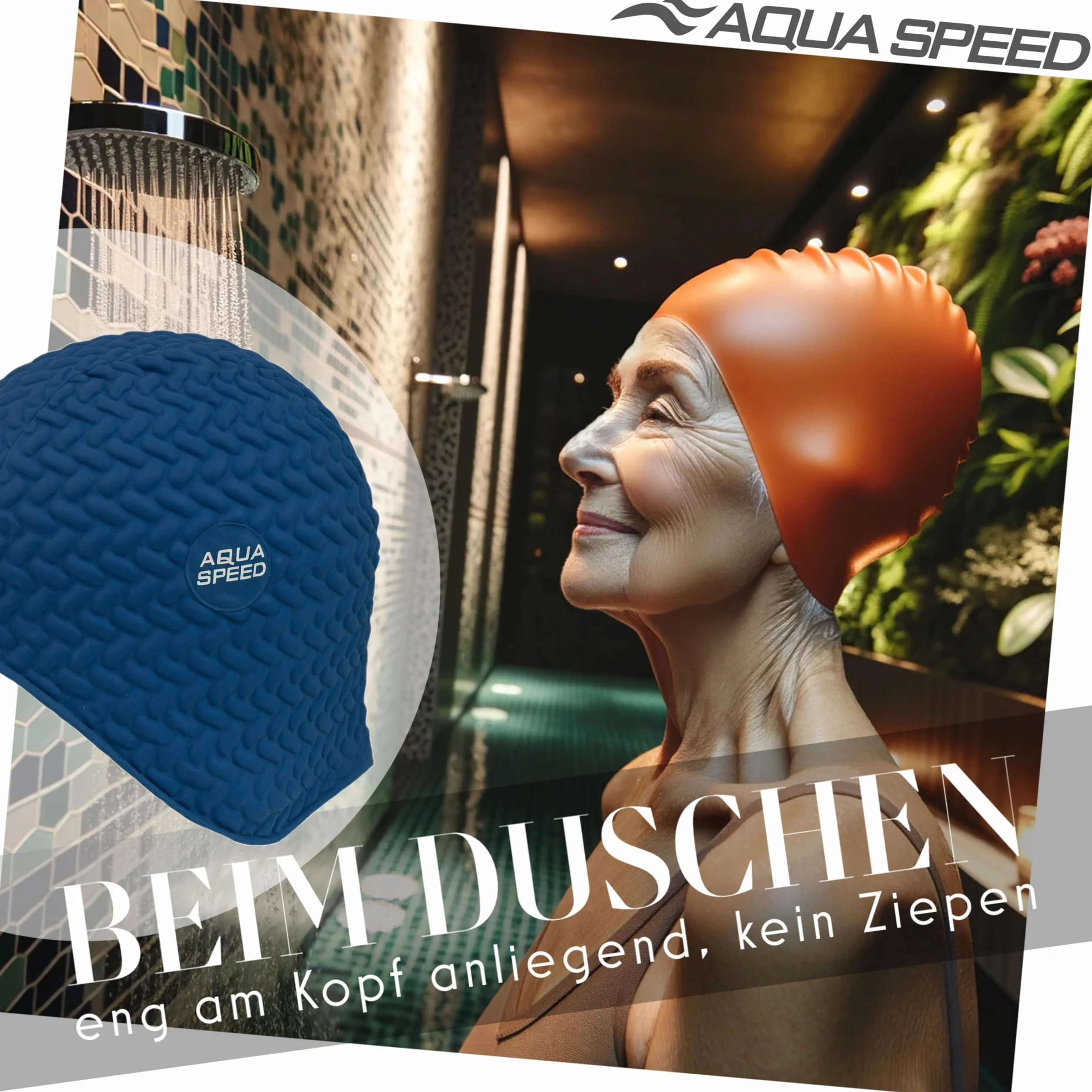 Aqua Speed Swimming Cap | Ladies | Swimming Cap | Sport | Training | Swimming | for Long Hair | Latex | Bombastic