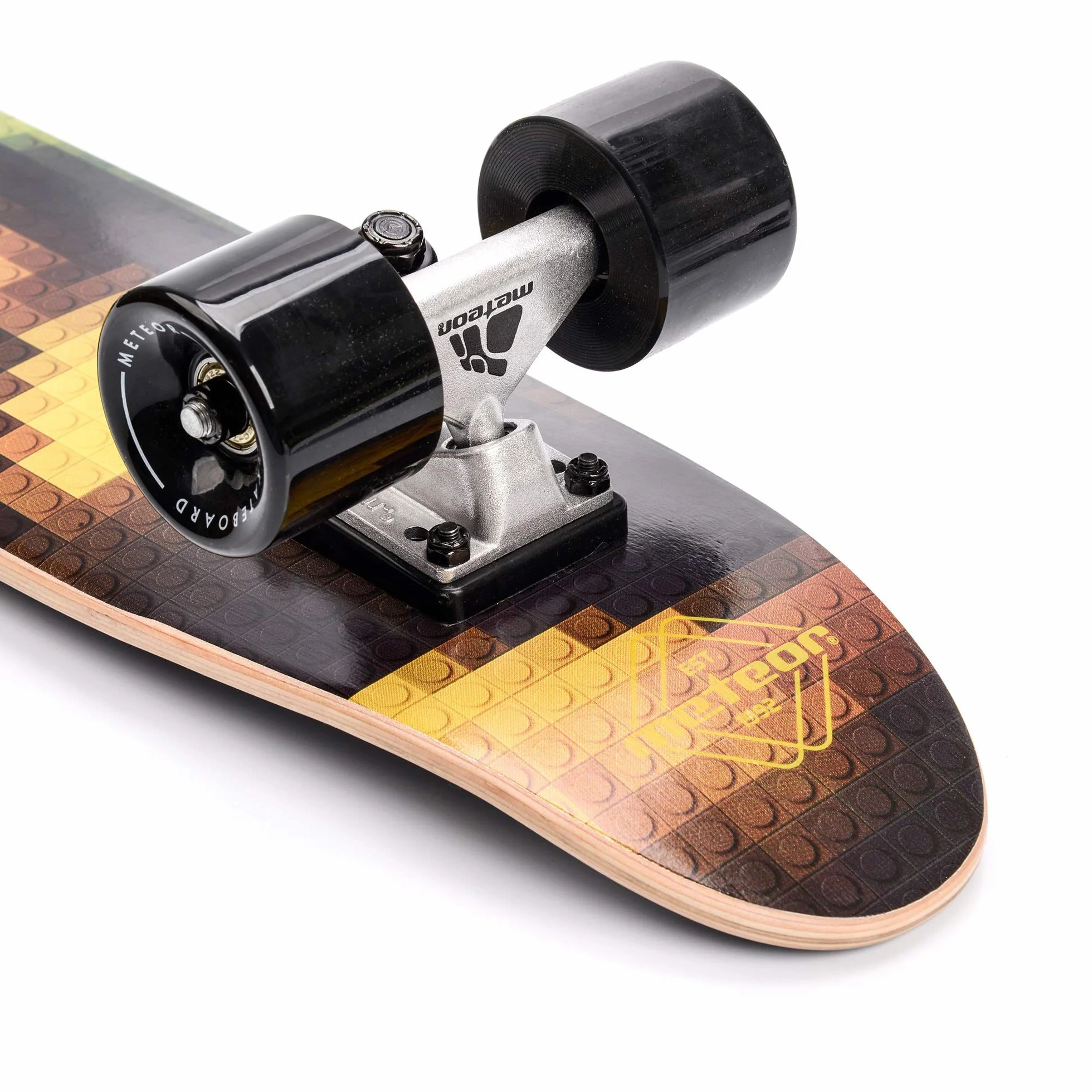 Deskorolka skate mini cruiser Klasyczna fiszka skateboard longboard do Nauki jazdy dla dzieci Deska dla początkujących Idealna na skatepark Drewniana retro lekka tania młodzież nastolatków meteor