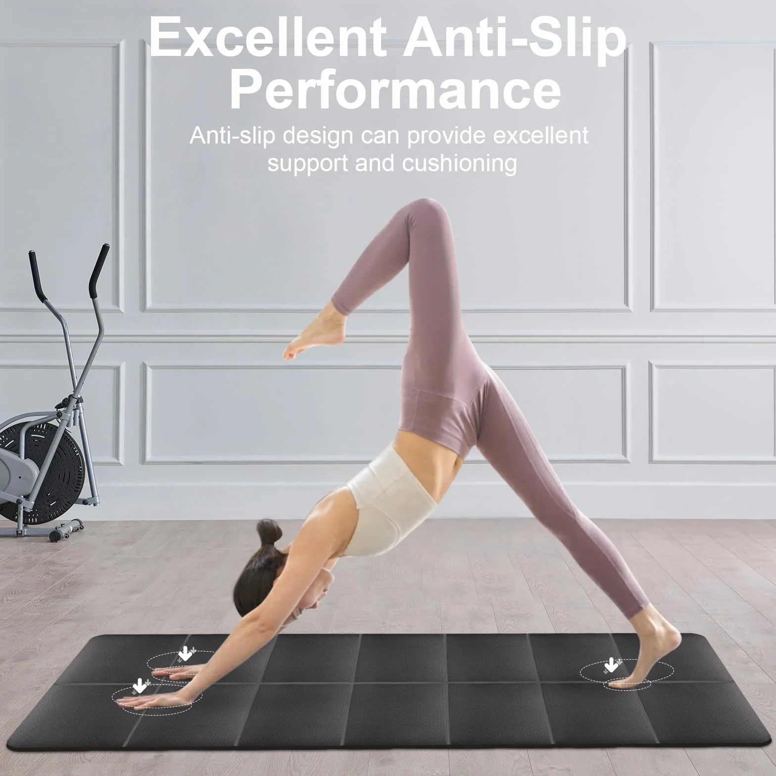 Flintronic składana mata do jogi, podróżna mata do jogi, gruba mata do ćwiczeń, antypoślizgowa mata do jogi TPE, składana przenośna mata gimnastyczna do jogi, pilatesu, fitnessu, sportu, treningu
