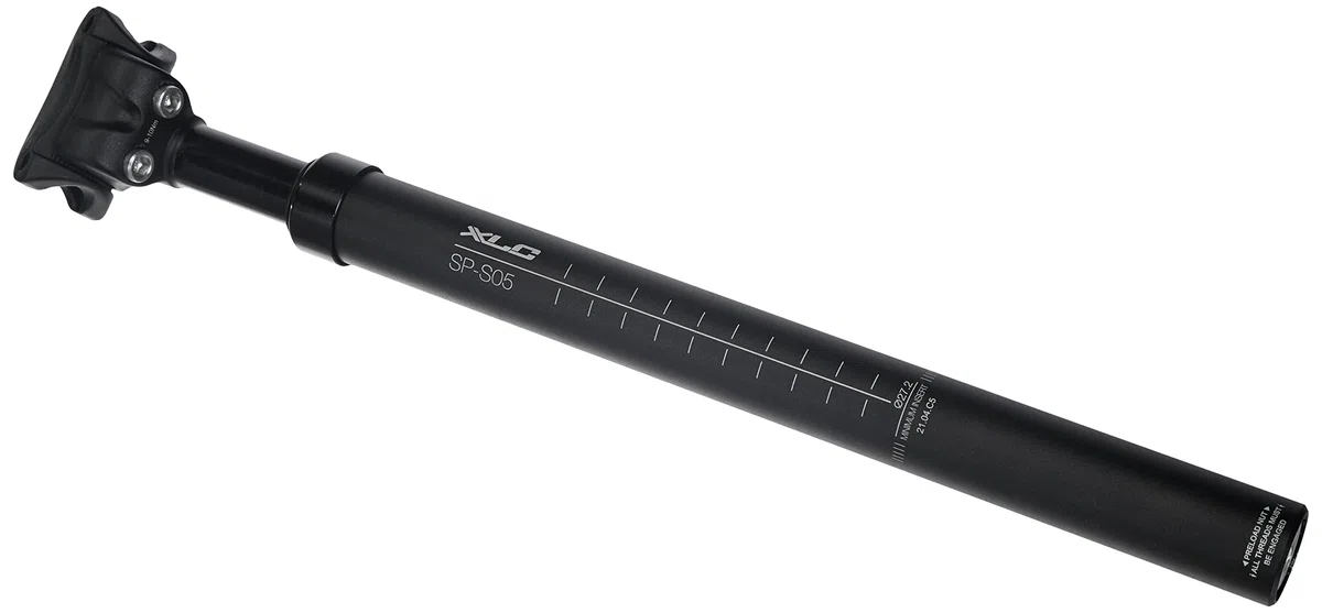 Xlc Unisex - Dla Dorosłych PRO SP Sprężynowa Sztyca Siodełka, Czarny, 350 mm