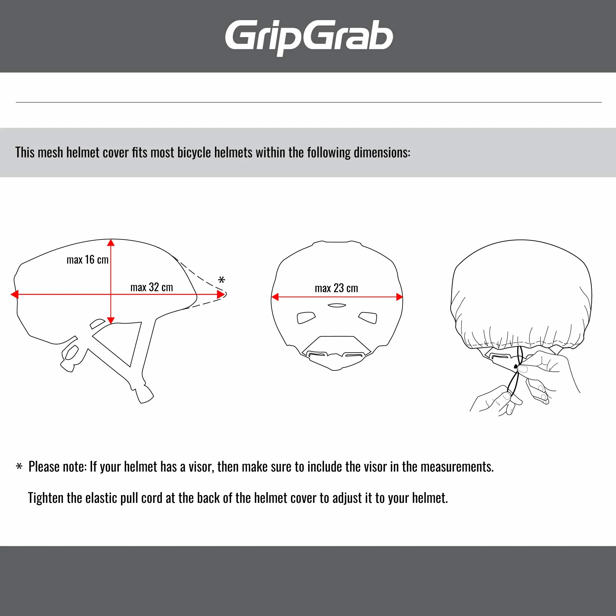GripGrab Unisex BugShield osłona przed owadami, lekka oddychająca osłona na kask rowerowy, siatka, jeden rozmiar