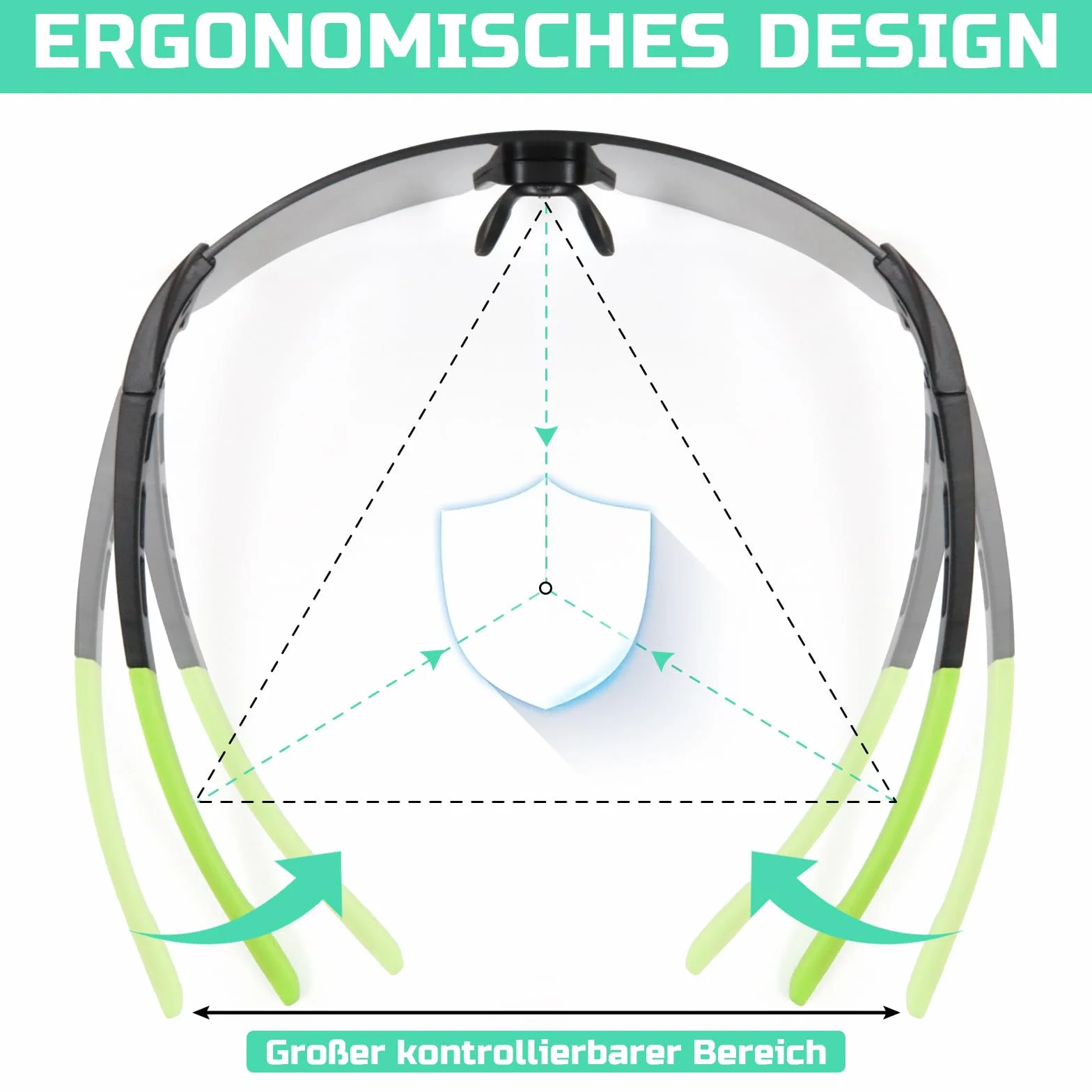 Szybkie okulary, zielone, męskie i damskie, ochrona UV400, wiatroszczelne i odporne na zaparowanie, okulary rowerowe do jazdy na rowerze MTB, rower wyścigowy, narty, bieganie, wędkowanie