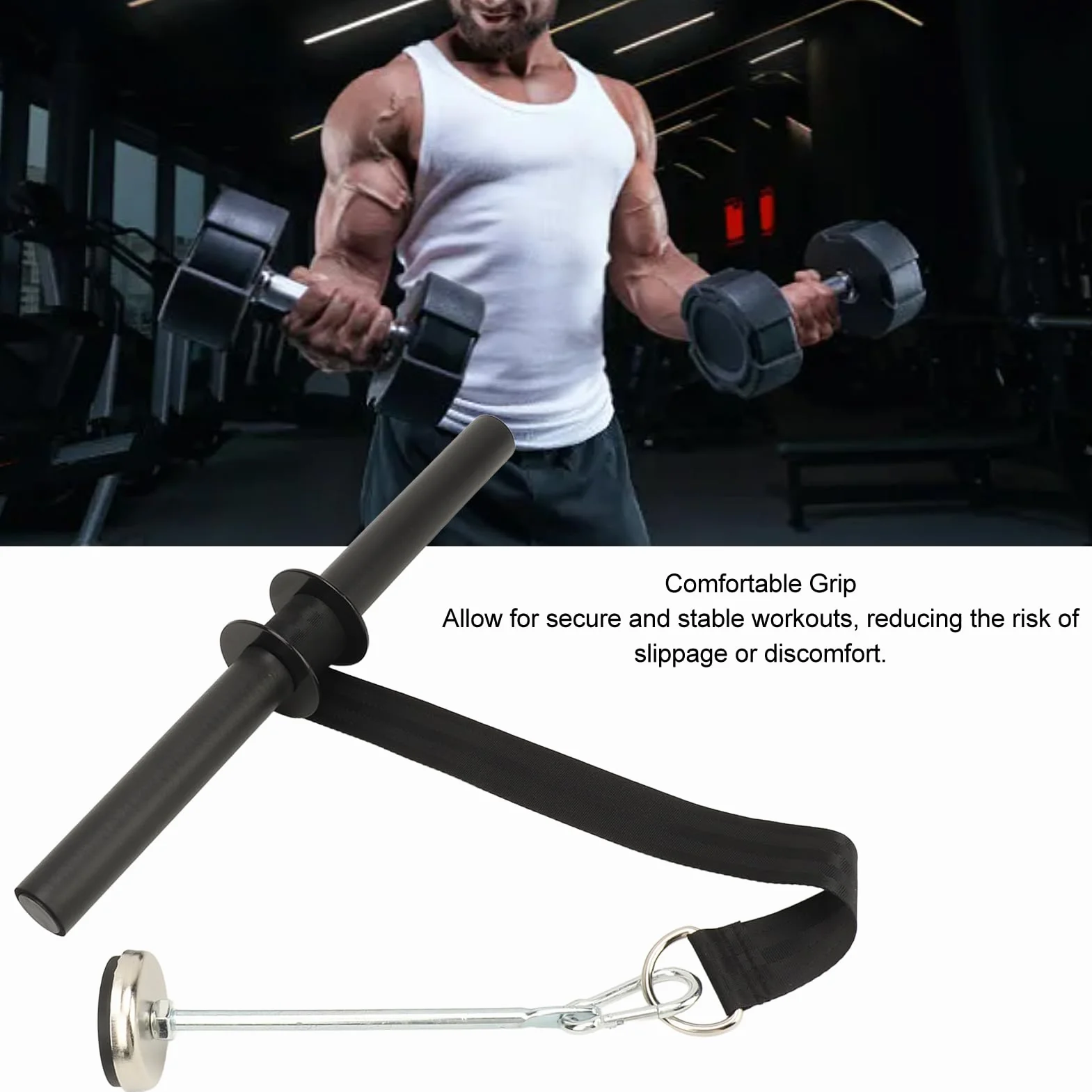 Forearm Wrist Roller Strengthener | High Strength Iron Construction for Sustained Workouts | Versatile Exercise Equipment for Home Gym / Office Use | Compact & Portable