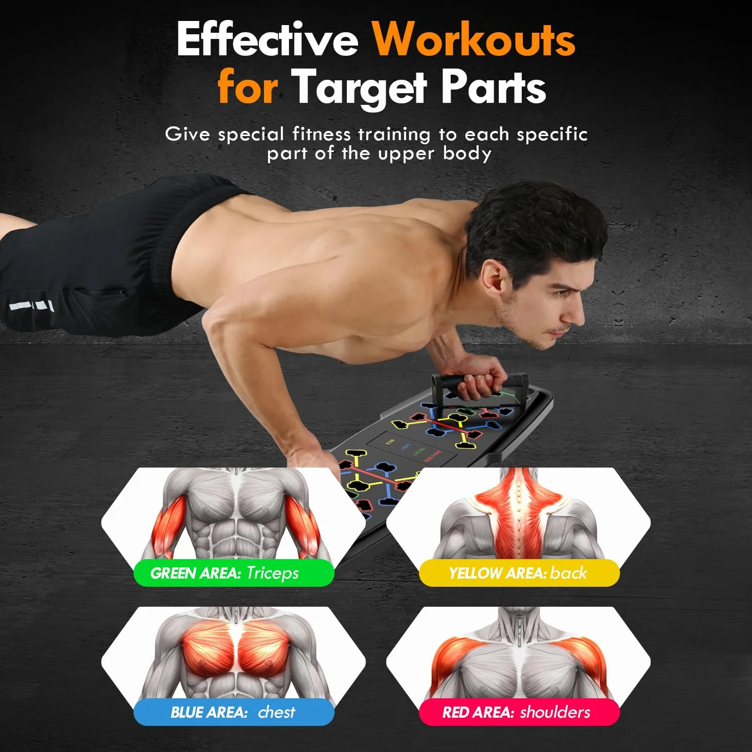 Deska push-up, domowa siłownia, przenośny sprzęt do ćwiczeń, drążek do pilatesu i 20 akcesoriów fitness z taśmami oporowymi i rolką Ab, trening całego ciała w domu