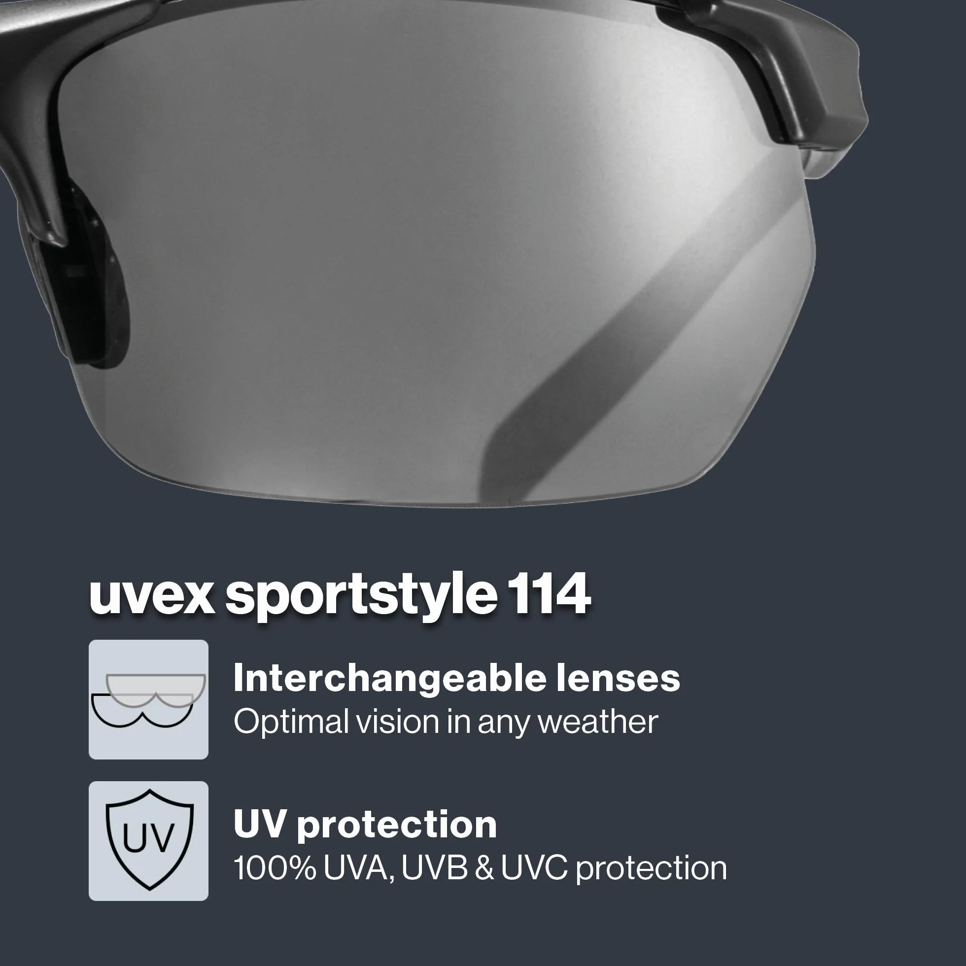 uvex Sportstyle 114 okulary sportowe dla dorosłych