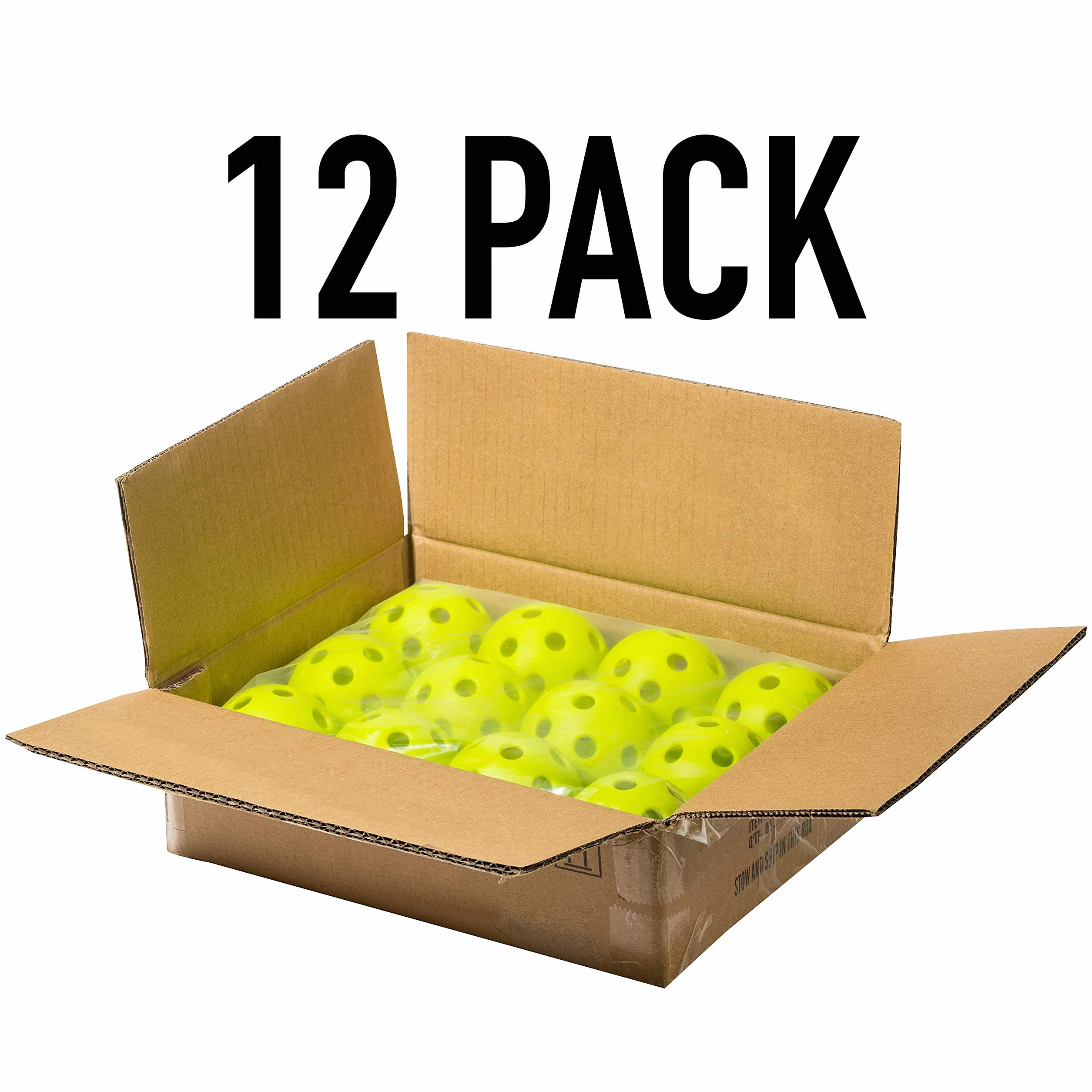 Franklin Sports X-26 Zestaw 12 piłek do pickleballa Limonkowa zieleń USAPA