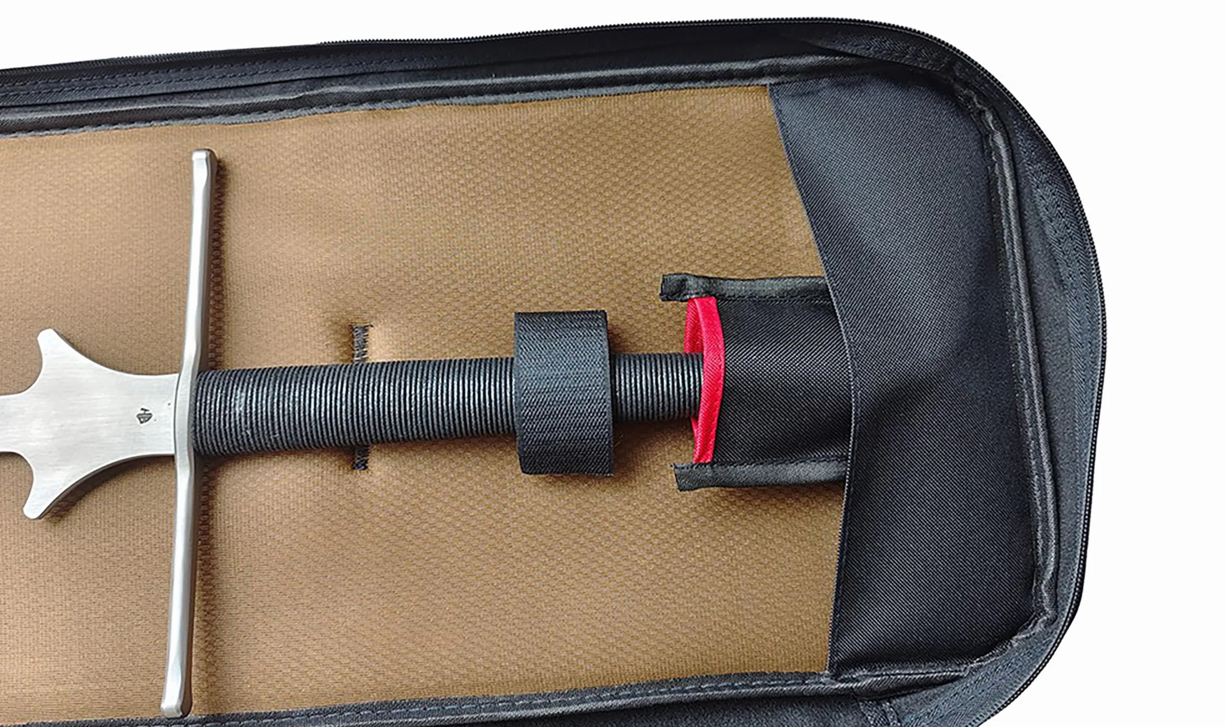 LEONARK HEMA Bag 142 cm – plecak ochronny z podwójnym uchwytem, tkanina Oxford 1680D, mieści 2 miecze, kieszeń na akcesoria, przezroczysta kieszeń na karty, czarna