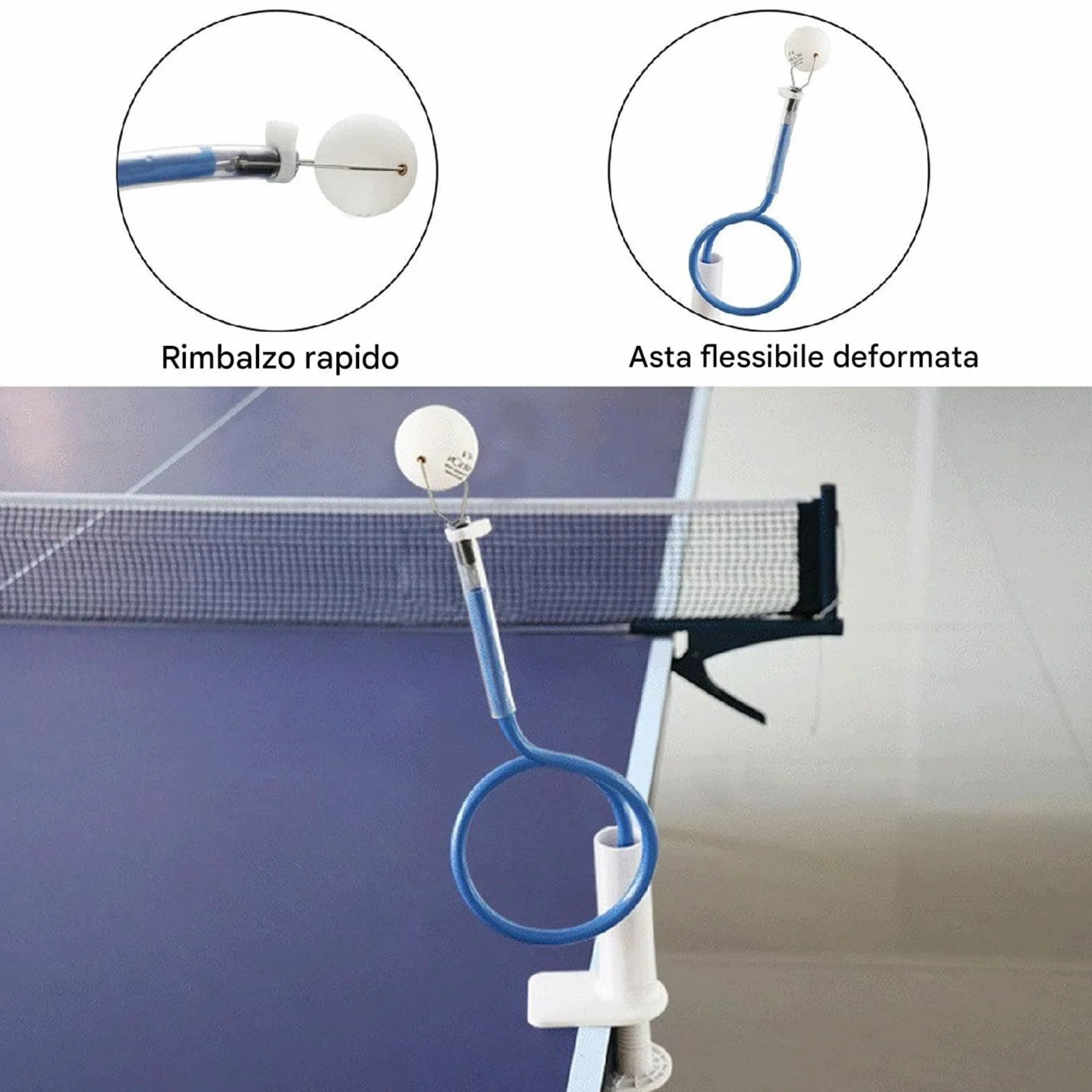 Table Tennis Trainer - Adjustable Fixed Professional Robot, Portable Equipment for Home, Travel or Club